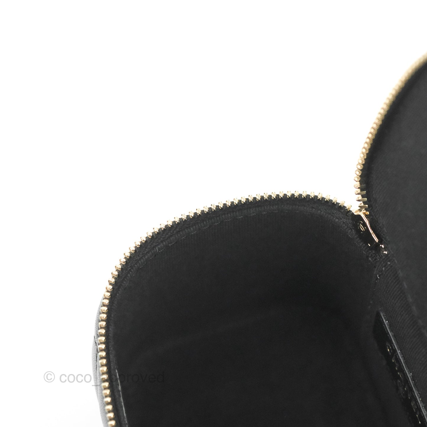 Chanel Mini Top Handle Vanity With Chain Black Lambskin Gold Hardware