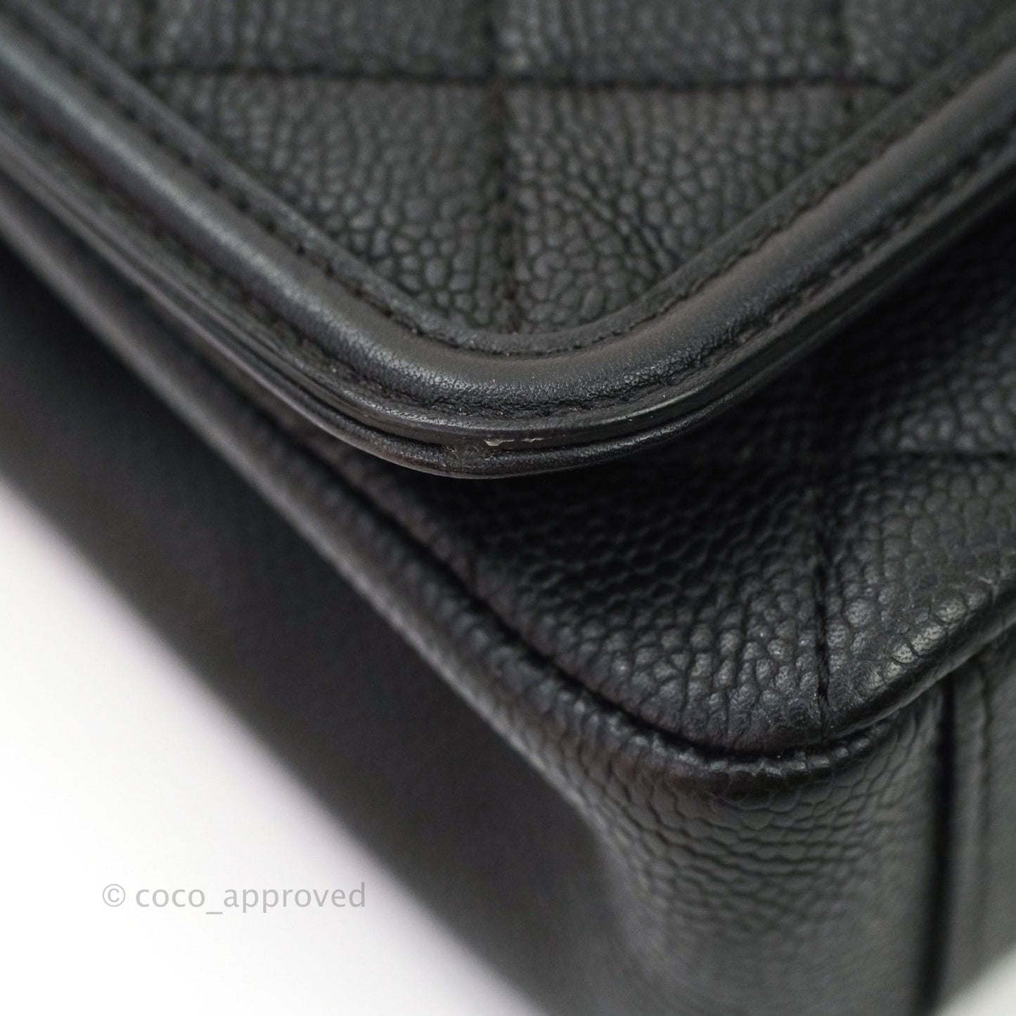Chanel Quilted Small CC Filigree Flap Black Caviar