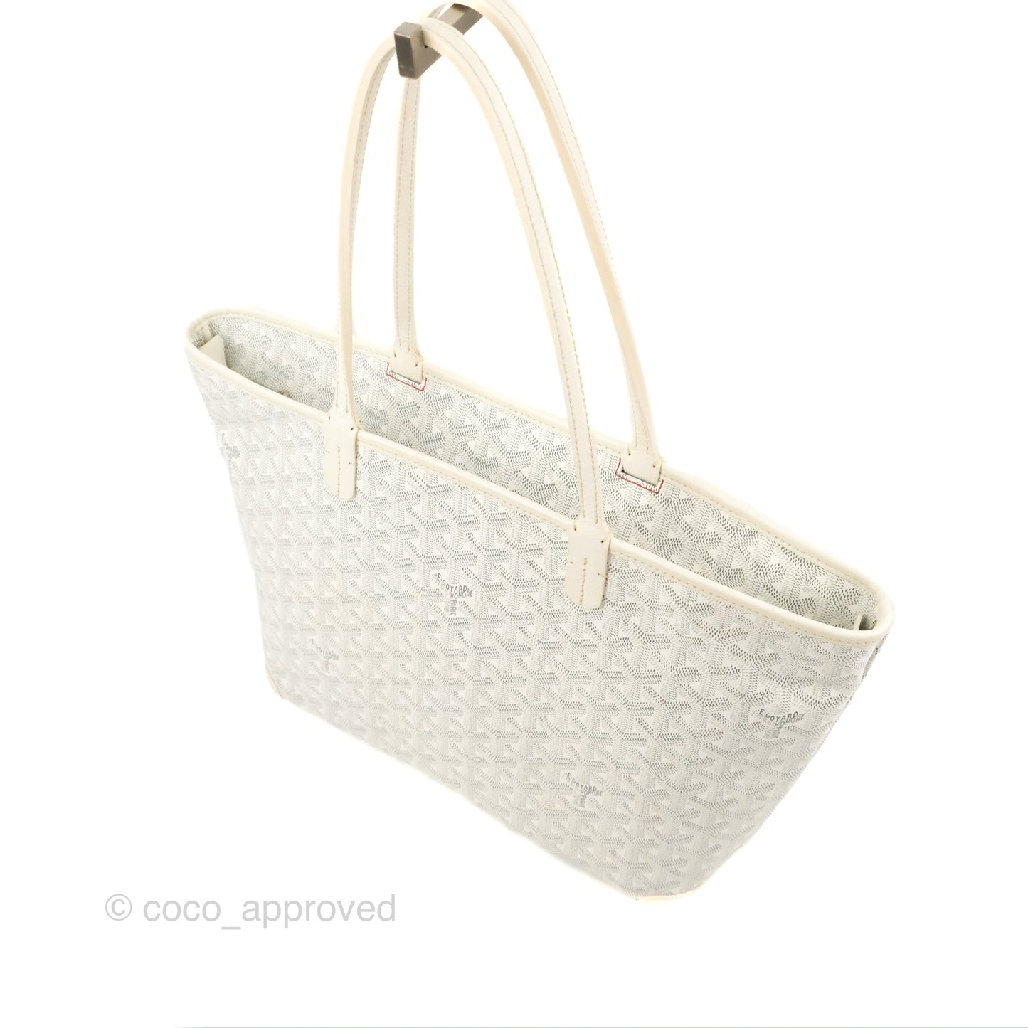 Goyard Artois Goyardine Canvas PM⁣⁣⁣⁣⁣⁣⁣⁣⁣⁣⁣⁣⁣⁣⁣⁣⁣⁣⁣⁣ White
