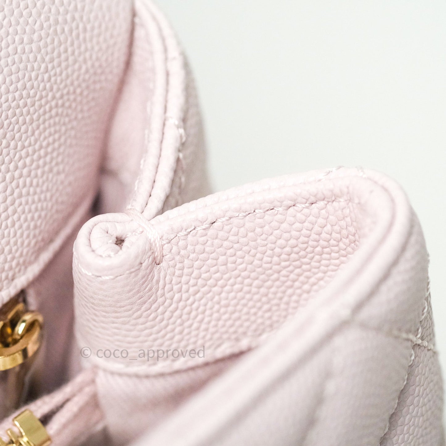 Chanel Small Coco Handle Quilted Lilac Pink Light Gold Hardware
