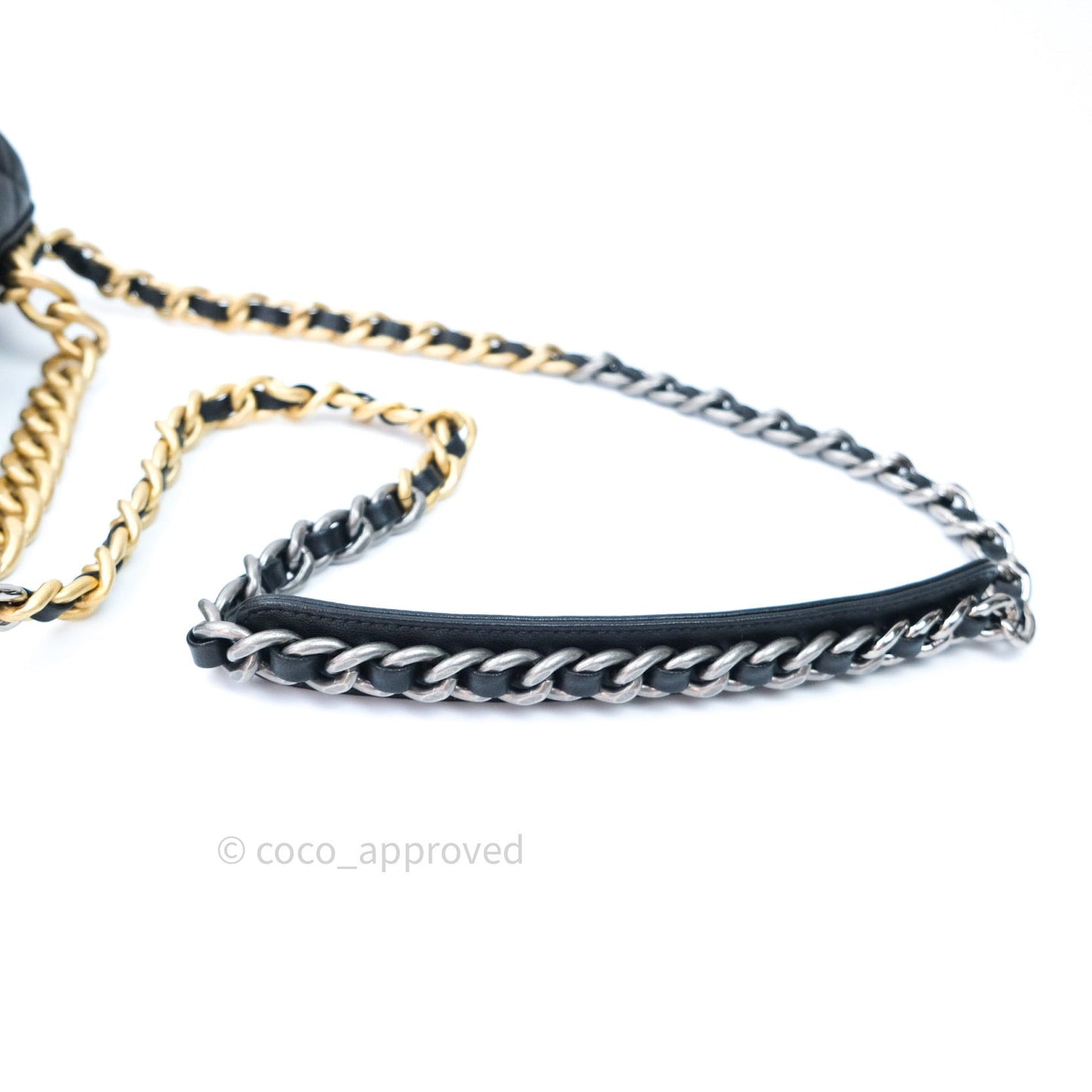 Chanel 19 Small Black Goatskin Mixed Hardware