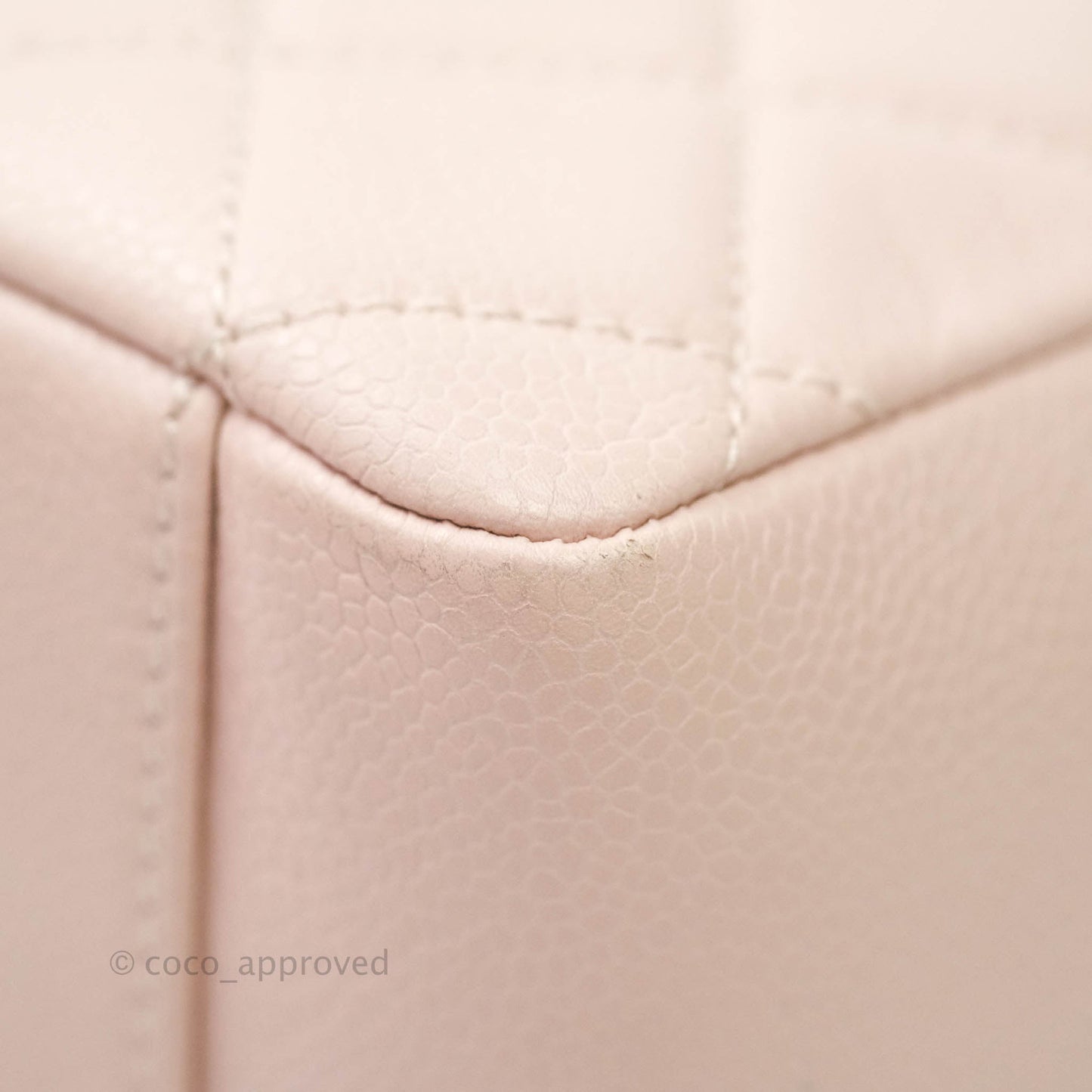 Chanel GST Pale Pink Caviar Silver Hardware
