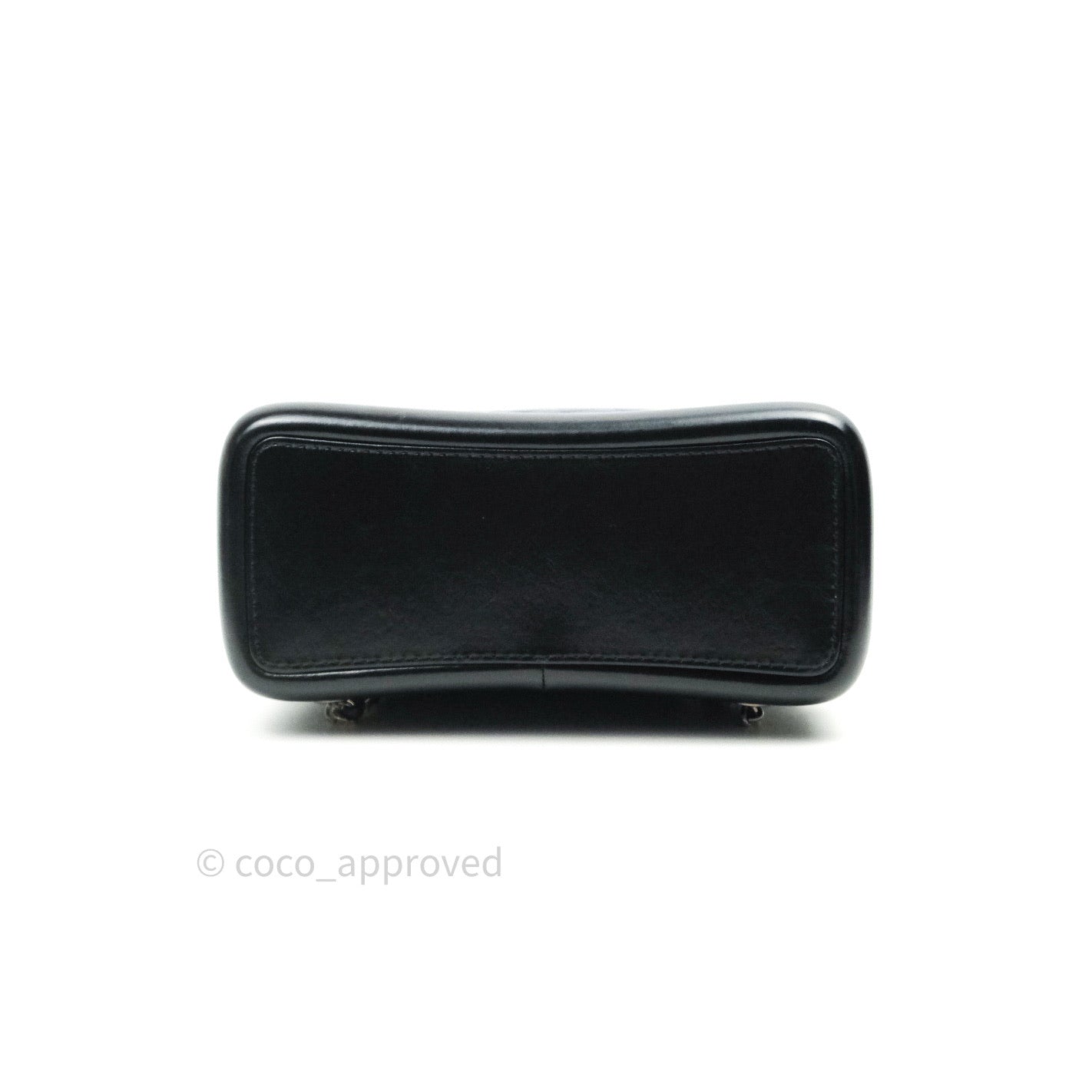 Chanel Gabrielle Backpack Black Aged Calfskin Small Navy Black