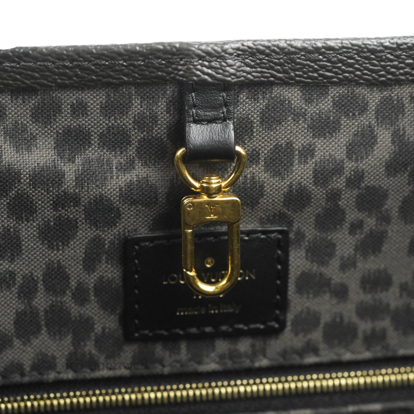 Louis Vuitton Monogram Giant Wild At Heart Onthego GM Black