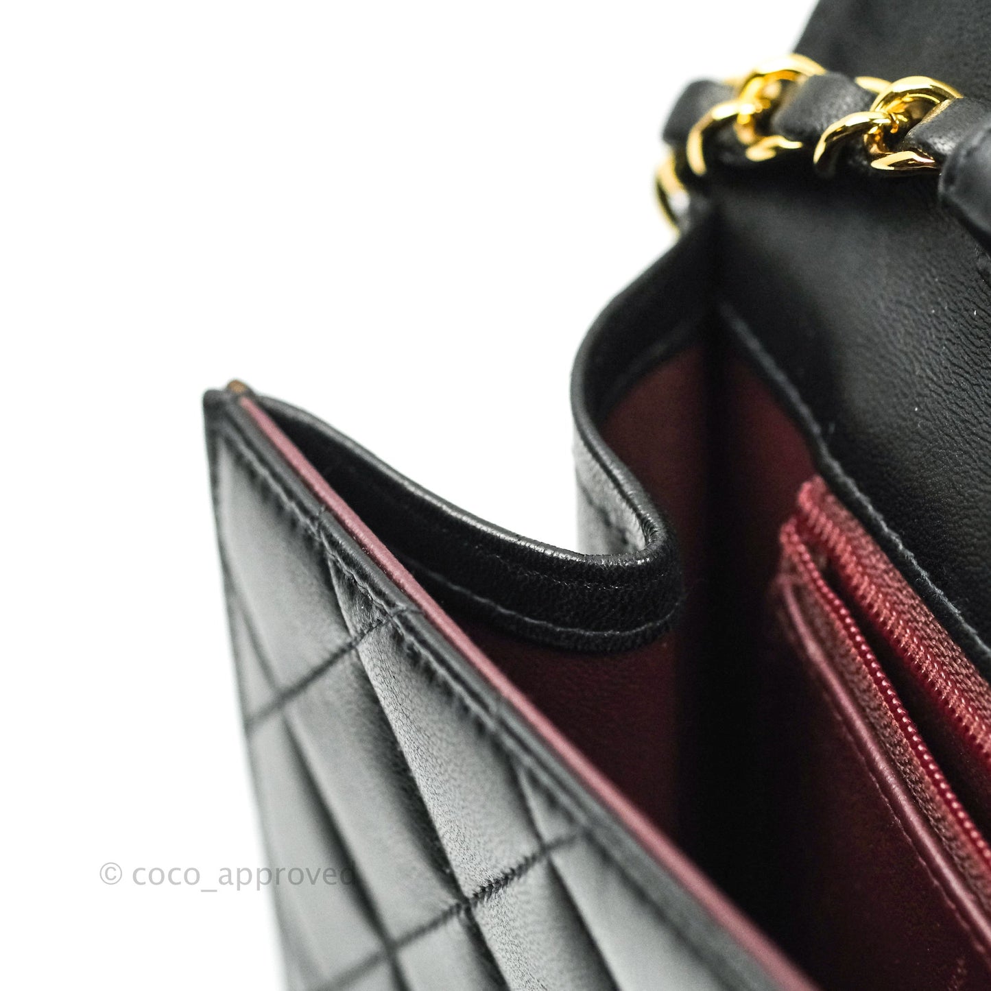 Chanel Vintage Single Flap Black Lambskin Gold Hardware