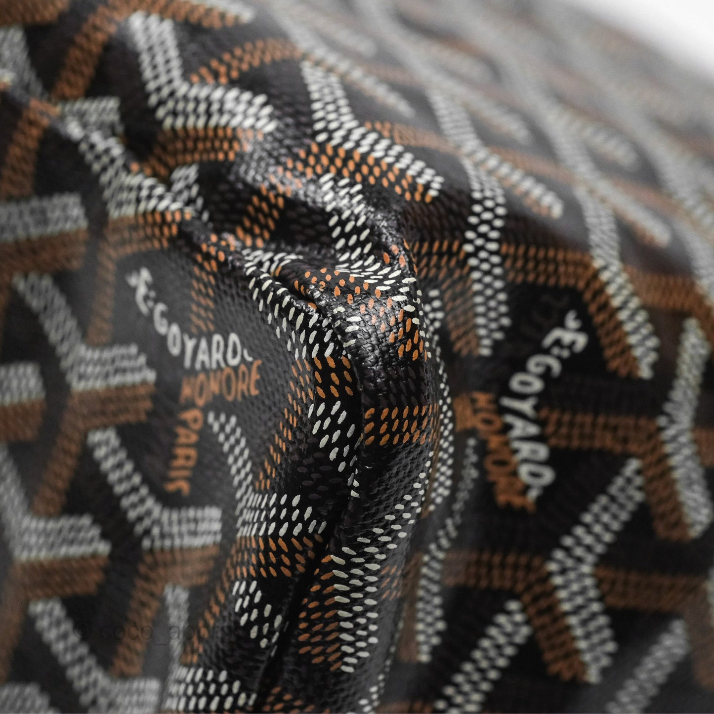 Goyard Bohème Hobo Bag Black/Tan Goyardine Canvas