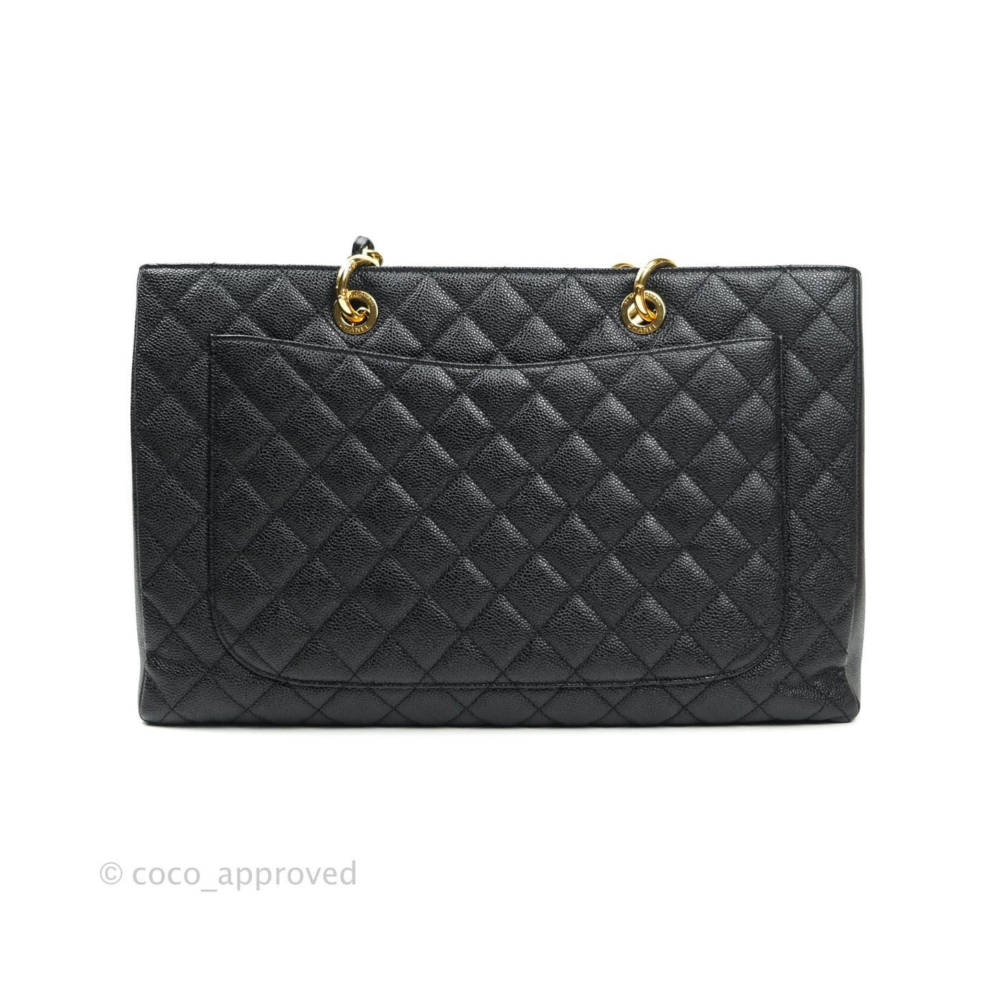 Chanel XL Grand Shopping Tote GST Black Caviar Gold Hardware
