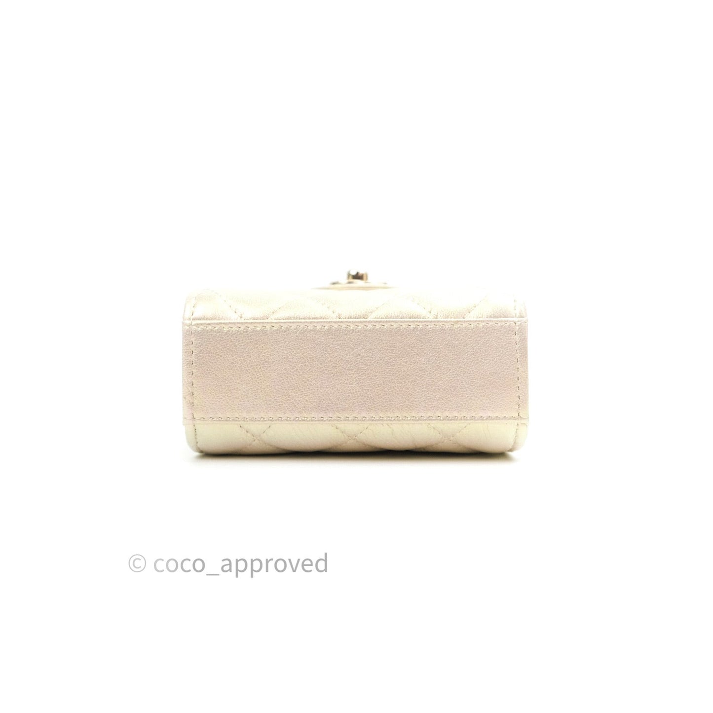 Chanel Classic Ivory Iridescent Gold Hardware Phone Holder