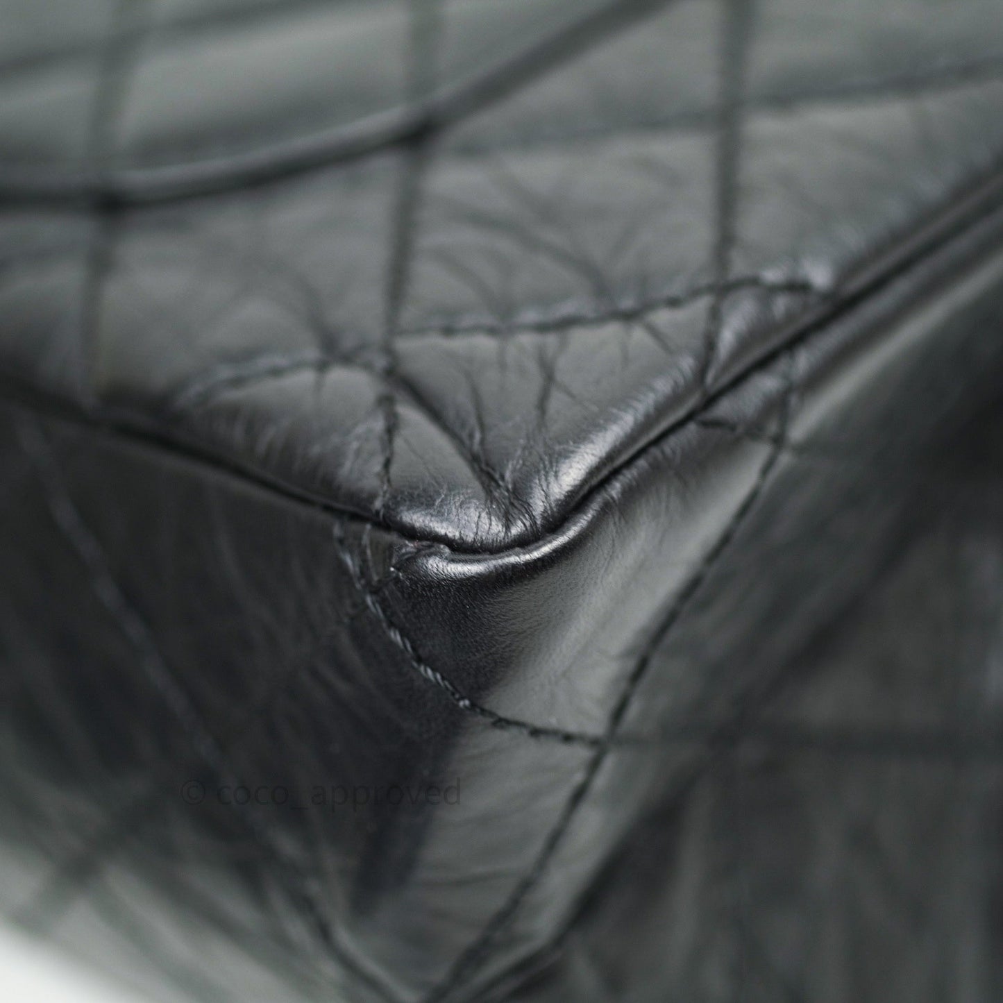 Chanel Reissue Quilted Aged Calfskin Black Gold Hardware 226