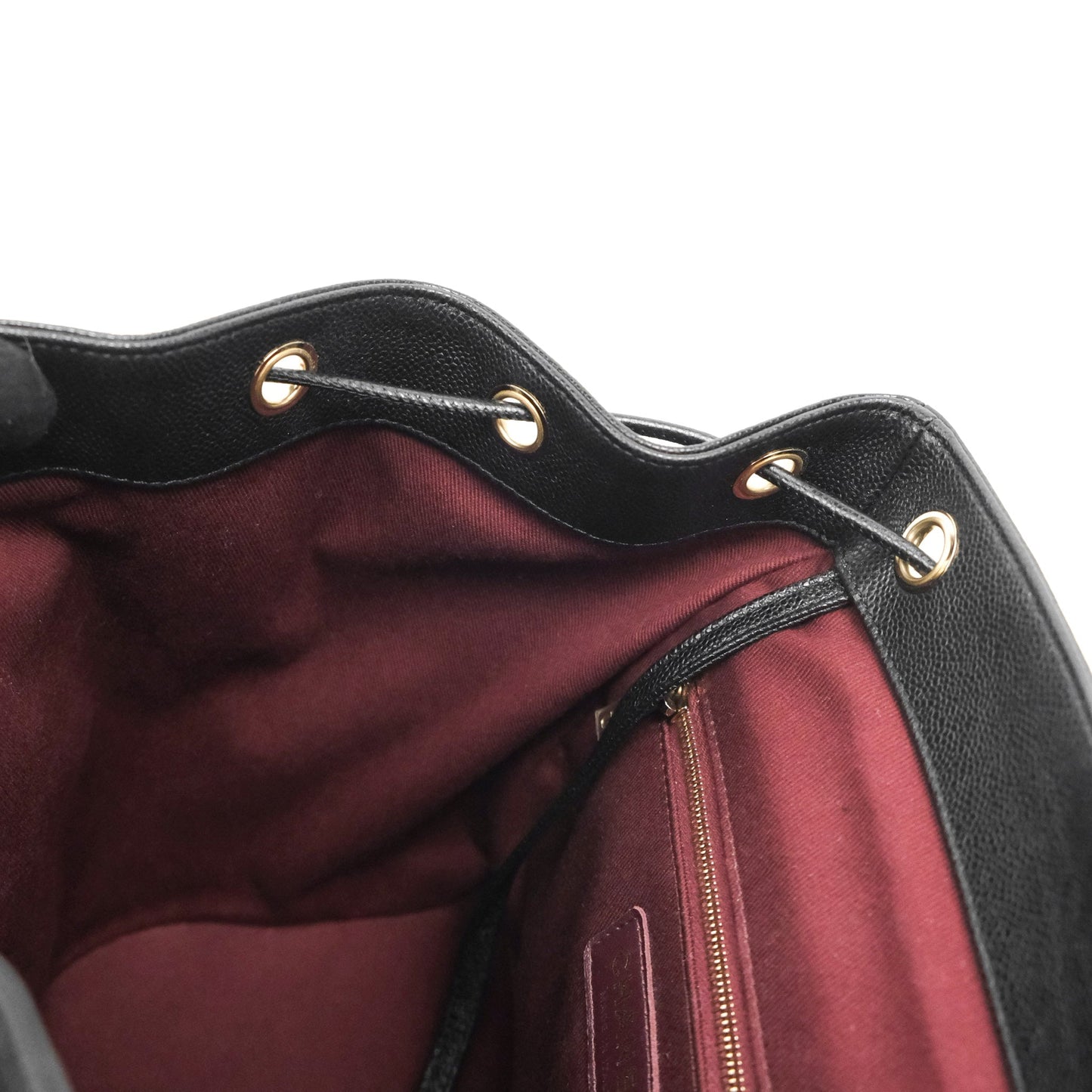 Chanel Quilted Business Affinity Backpack Black Caviar Gold Hardware