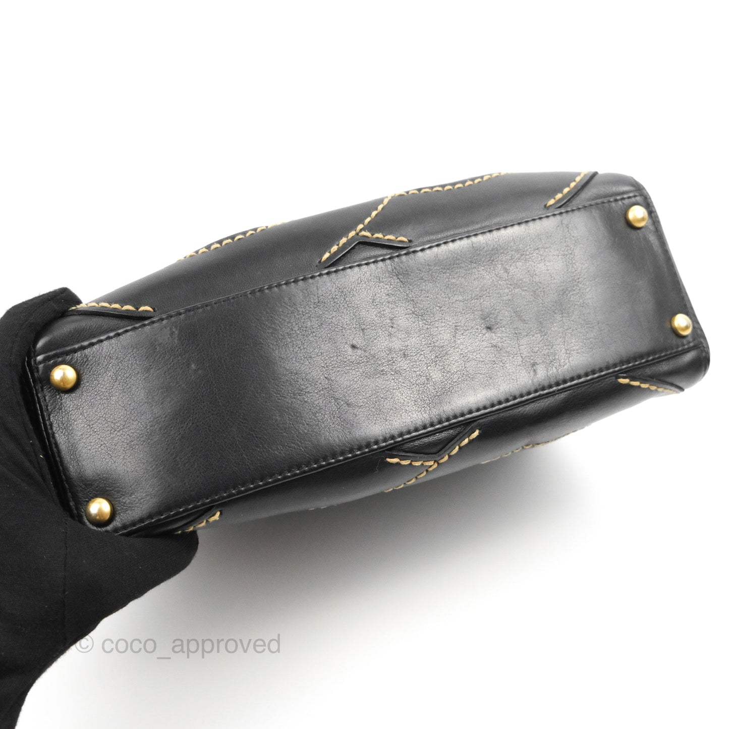 Chanel Vintage CC Shoulder Bag Black Calfskin