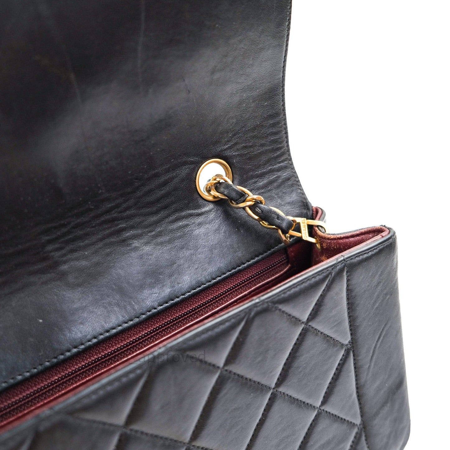 Chanel Black Quilted Lambskin Small Vintage Classic Diana Flap Bag