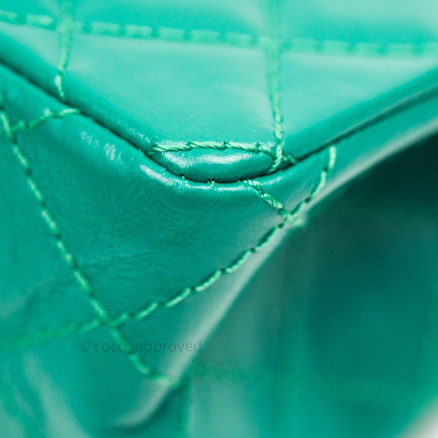 Chanel Mini Reissue 224 Green Aged Calfskin Gold Hardware