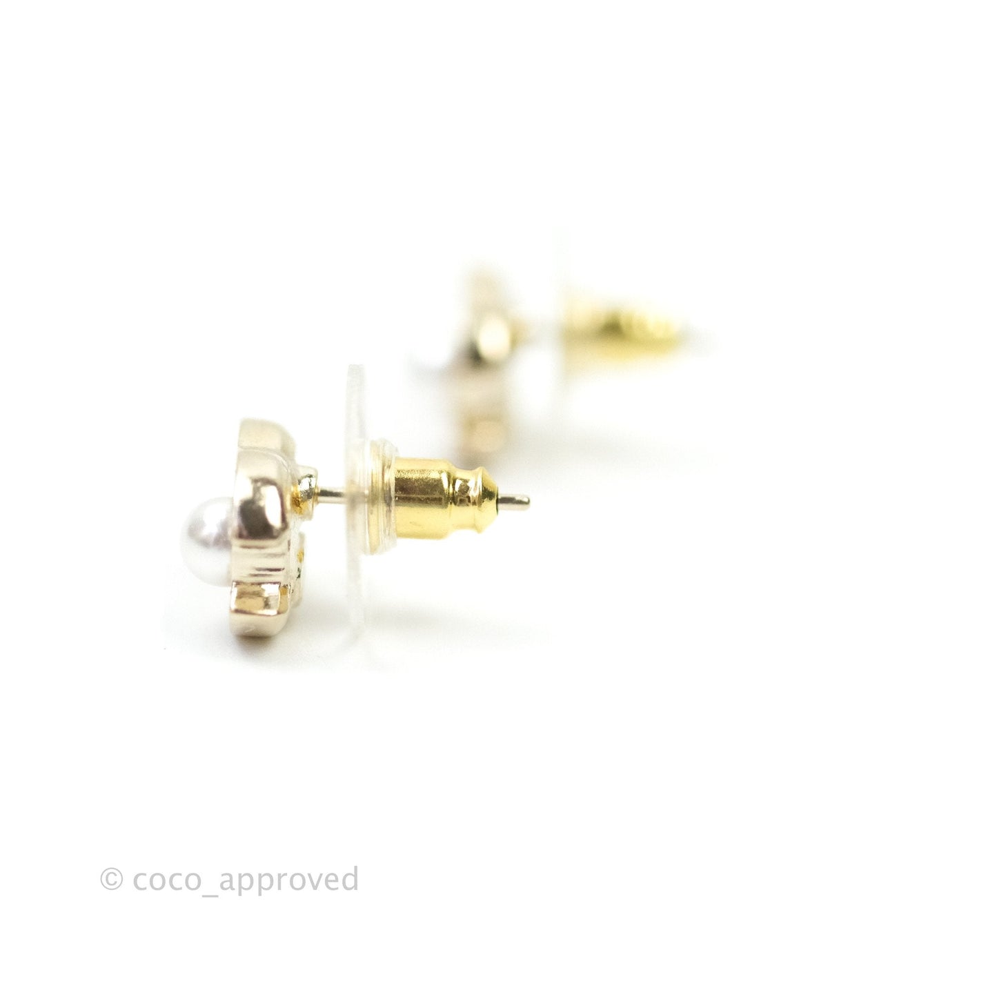 Chanel Mini CC Pearl Crystal Earrings 21A
