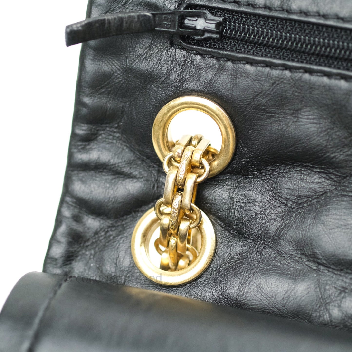 Chanel 2.55 Reissue Aged Calfskin 225 Flap Black Gold Hardware