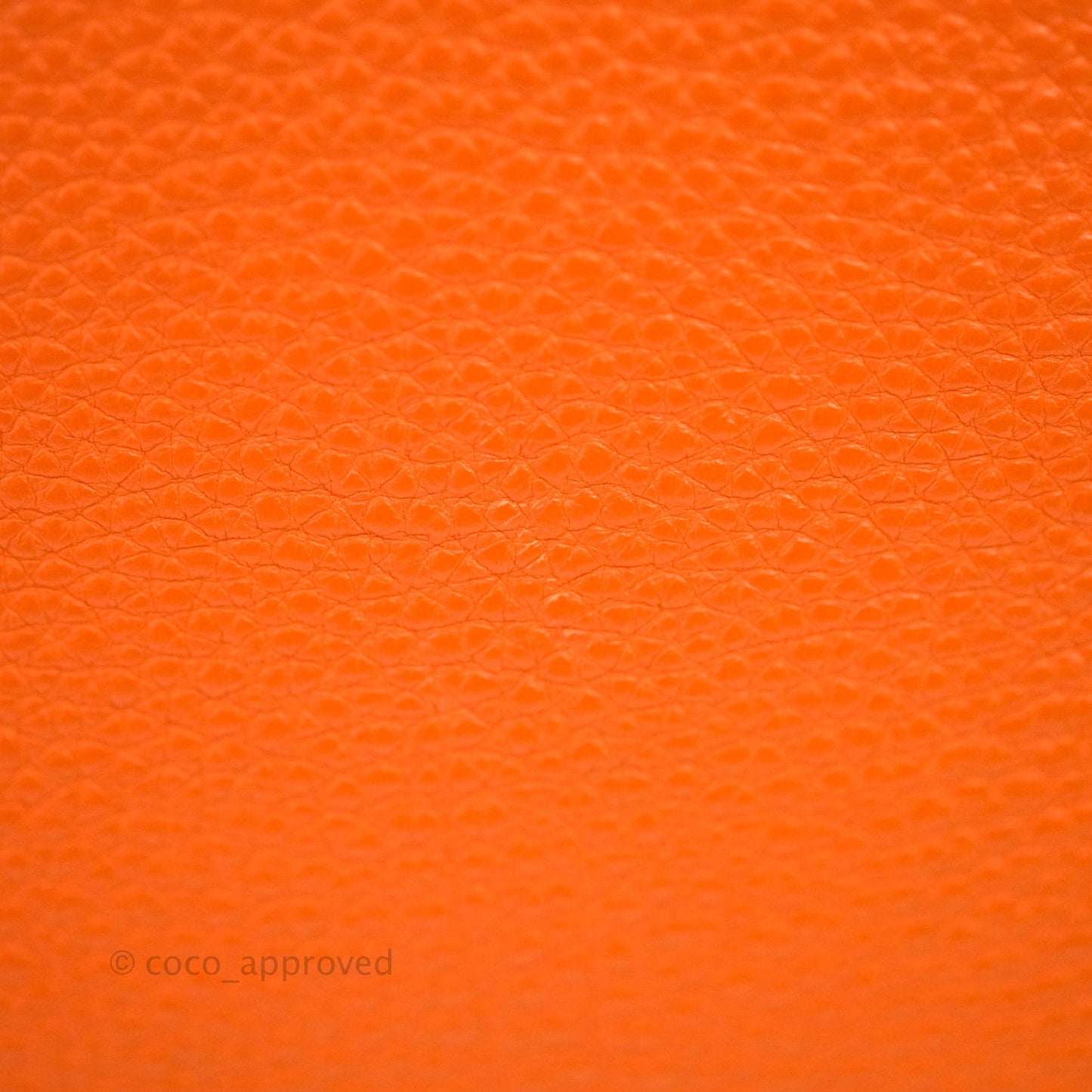 Hermès Kelly 28 Orange Palladium Hardware Togo