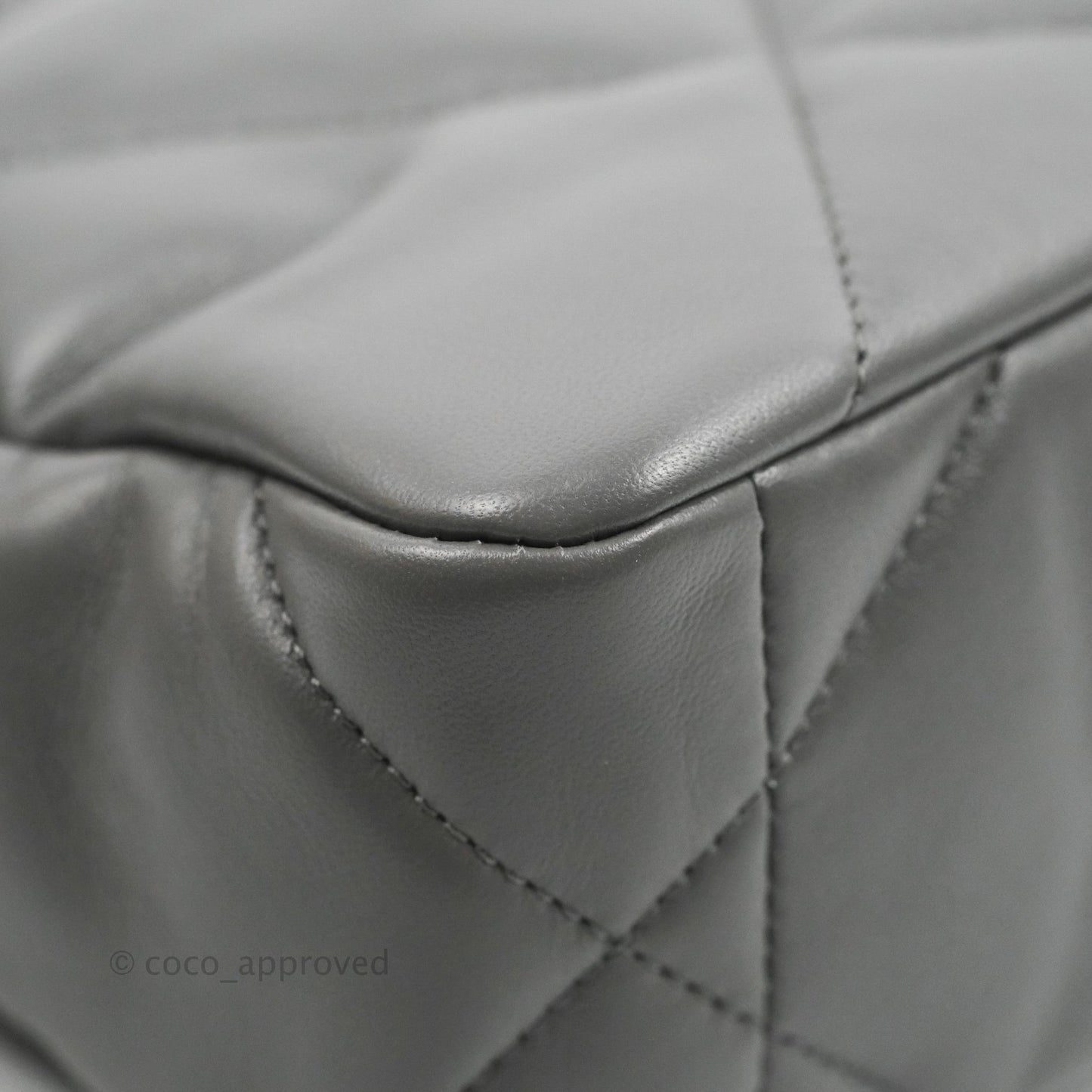 Chanel 19 Small Dark Grey Mixed Hardware