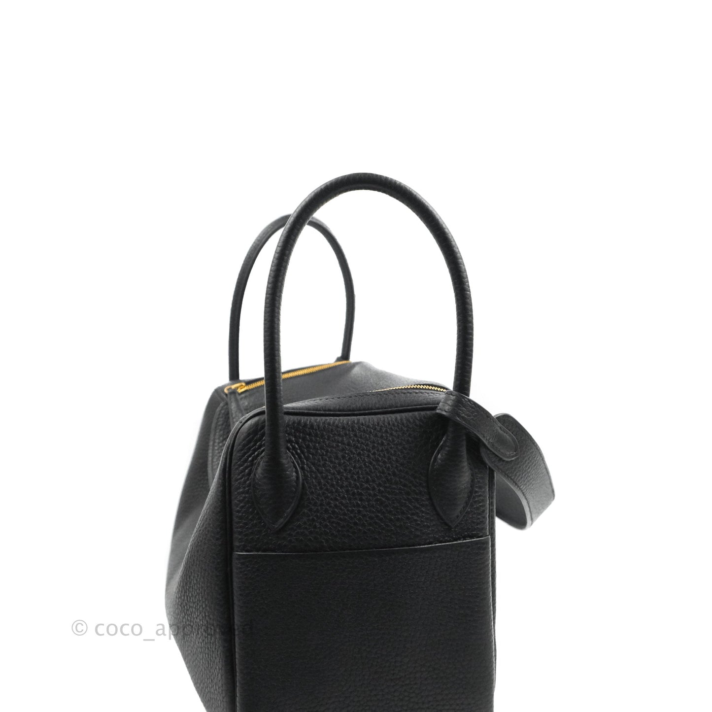 Hermès Lindy 26 Black Clemence Gold Hardware