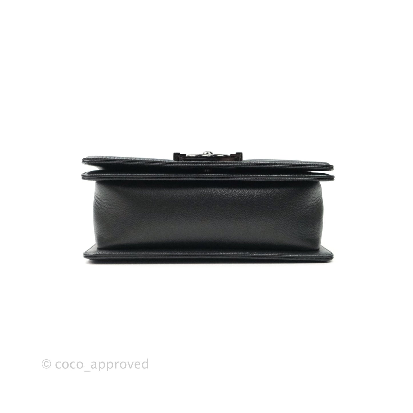Chanel Quilted So Black Small Boy Caviar