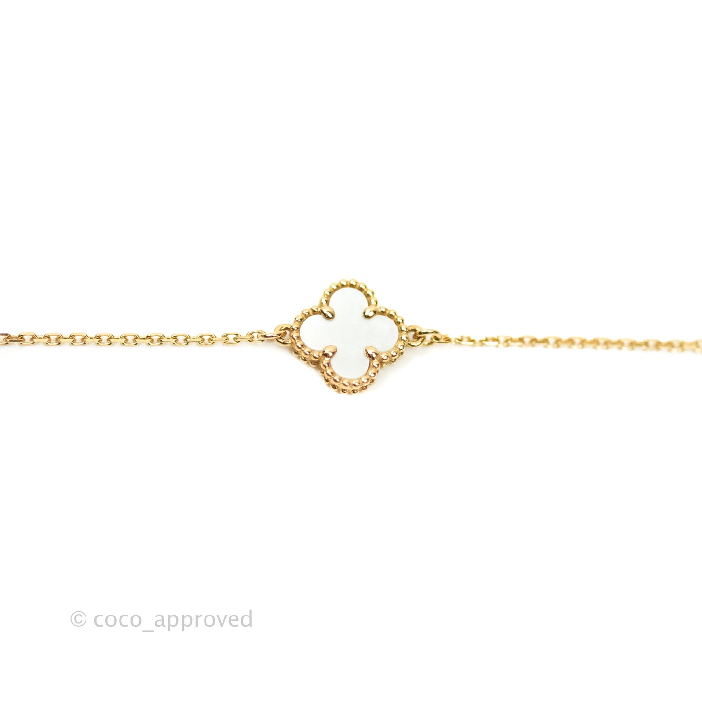Van Cleef & Arpels Sweet Alhambra Bracelet Yellow Gold & Mother-of-pearl