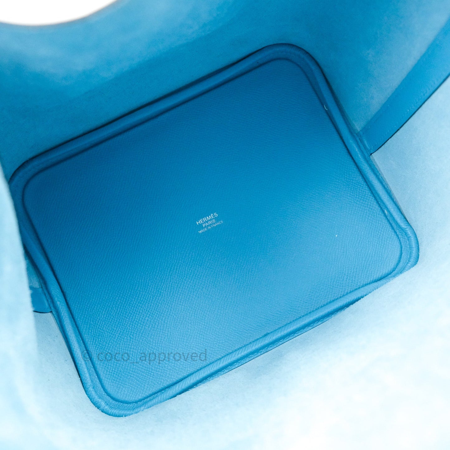 Hermès Picotin 22 Epsom Tressage Blue Du Nord Palladium Hardware