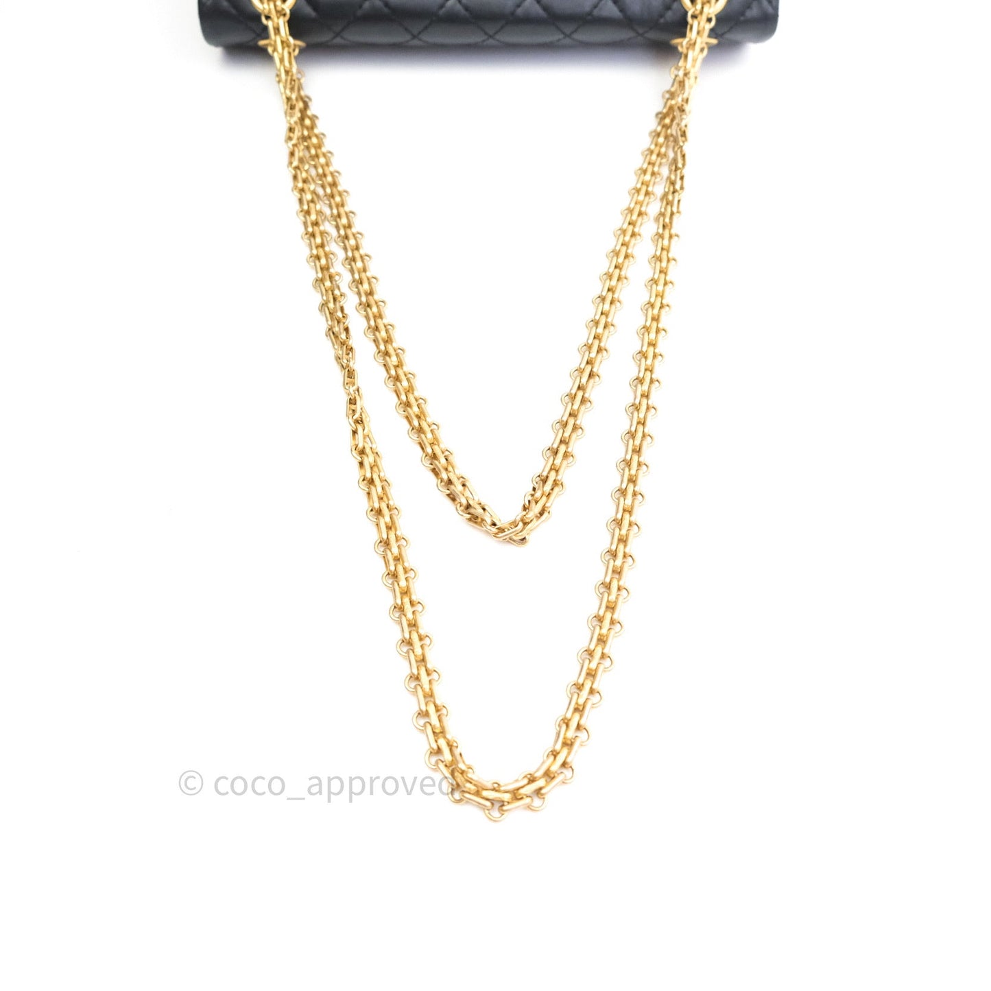 Chanel 2.55 Reissue Aged Calfskin 225 Flap Black Gold Hardware
