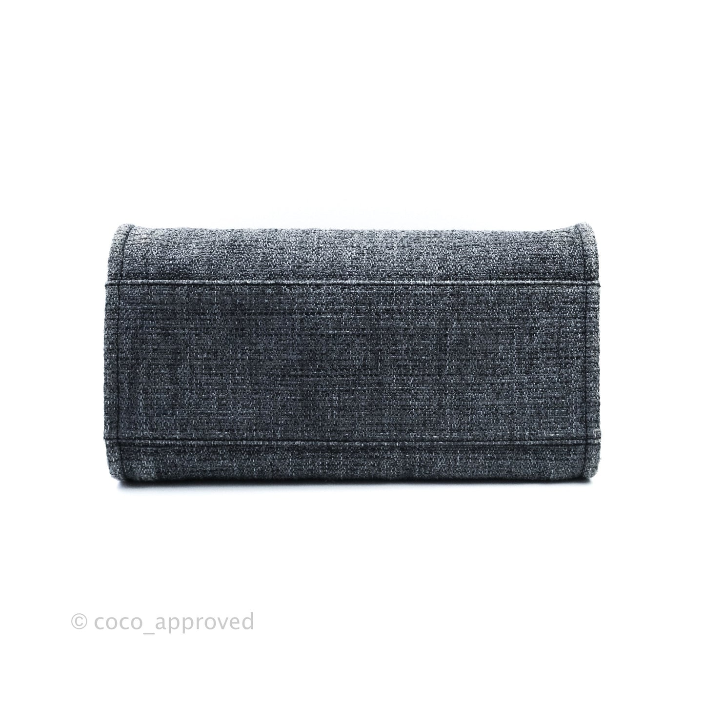 Chanel Large Deauville Charcoal Grey Canvas