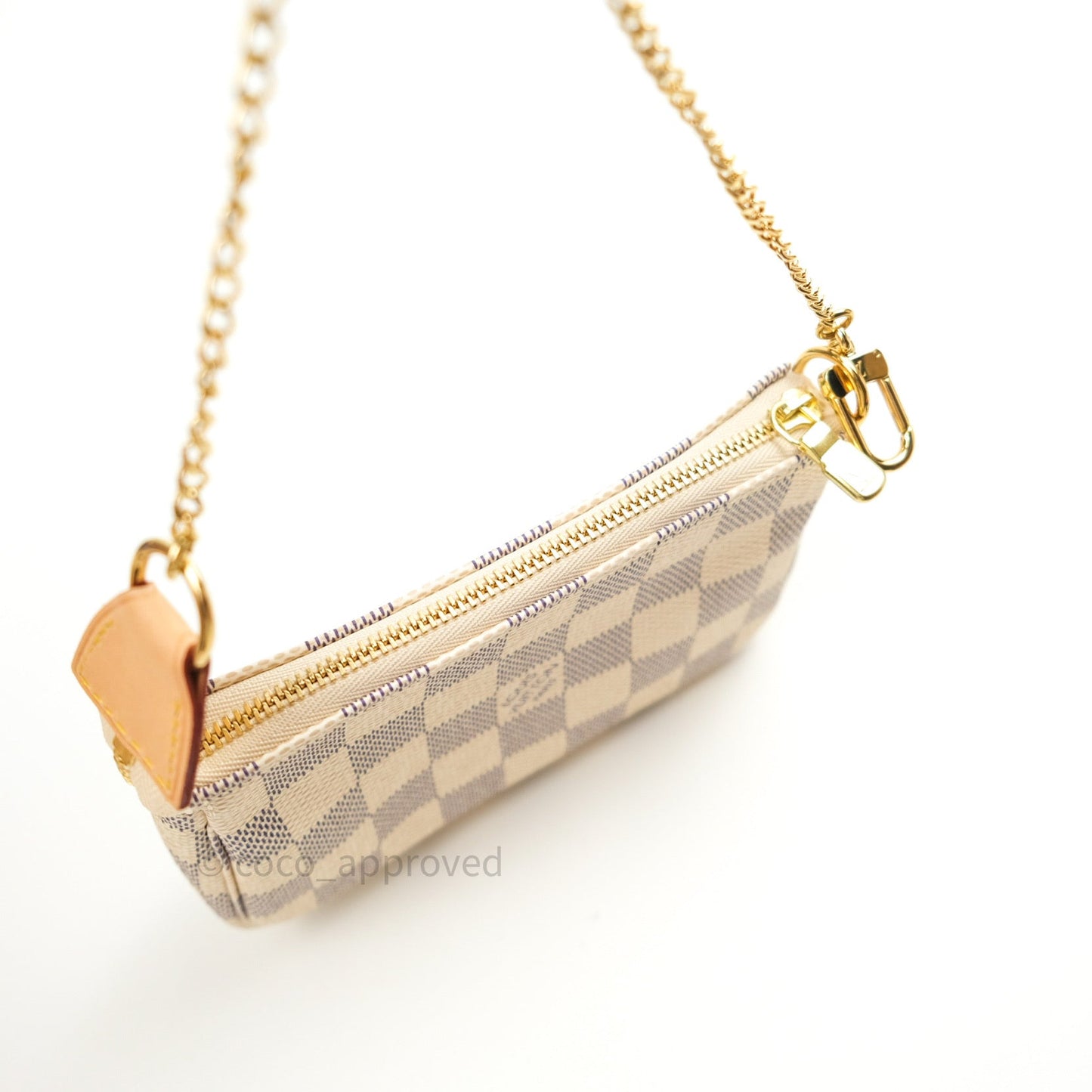 Louis Vuitton Mini Pochette Accessories⁣ Damier Azur Canvas
