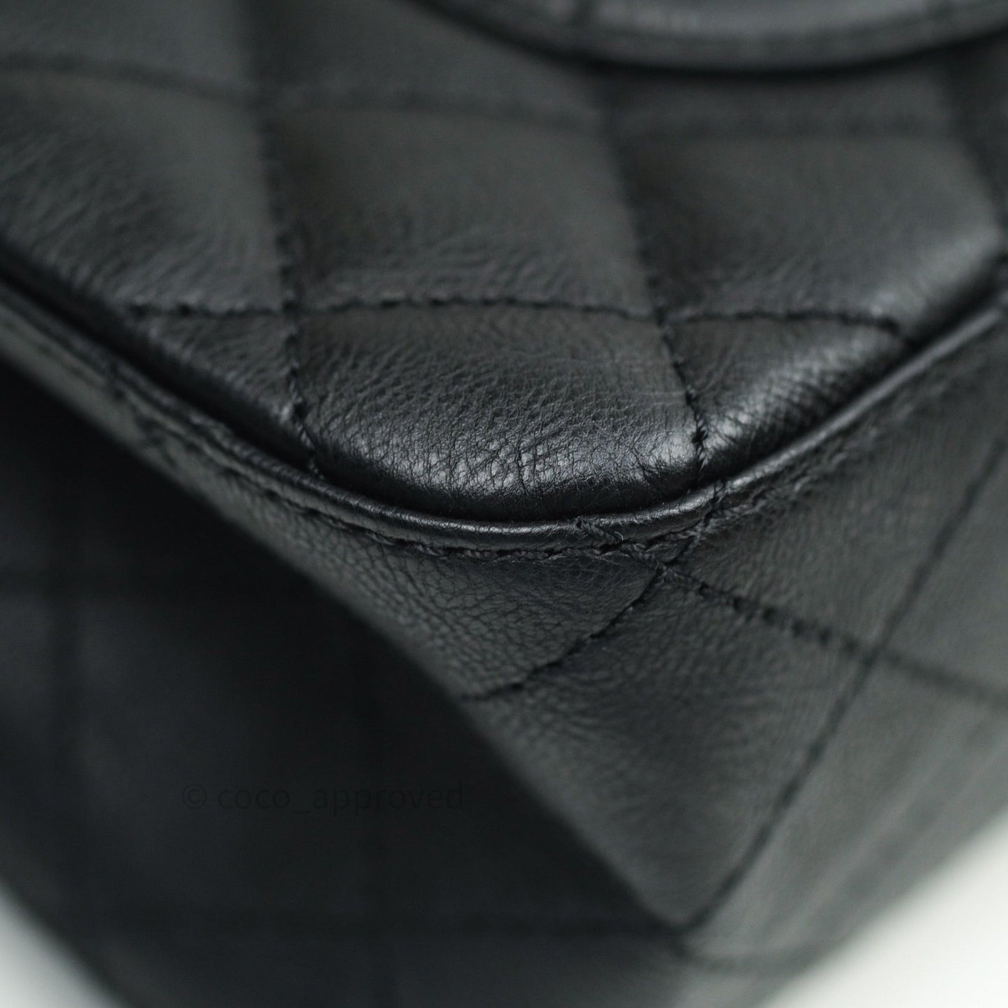 Chanel 2.55 Quilted Reissue 226 Double Flap So Black Crumpled Calfskin