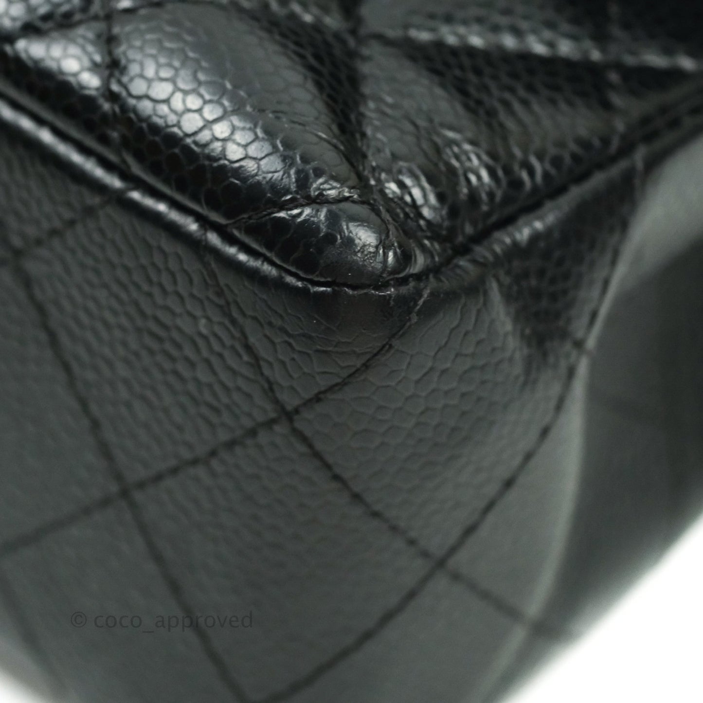 Chanel Classic Small S/M Flap Black Caviar Silver Hardware