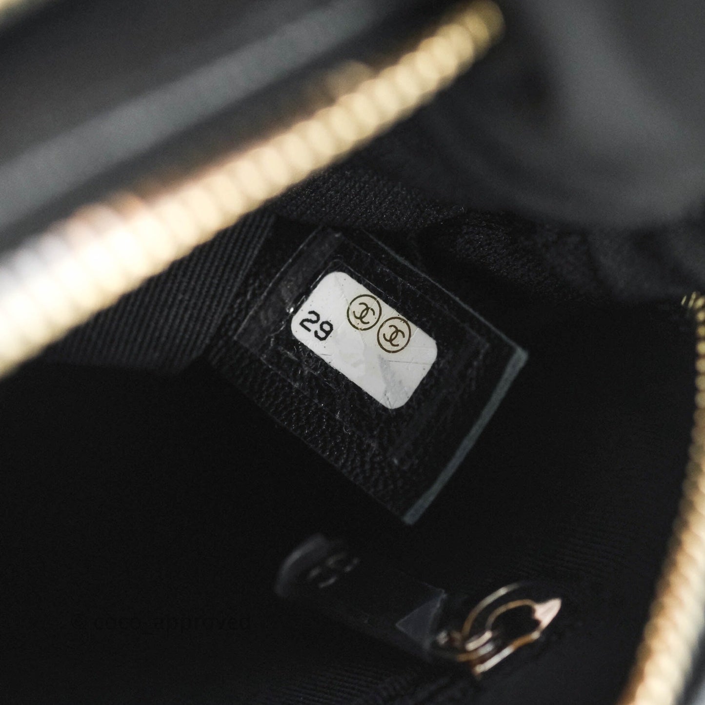 Chanel Quilted Caviar Waist Bag Black Gold Hardware