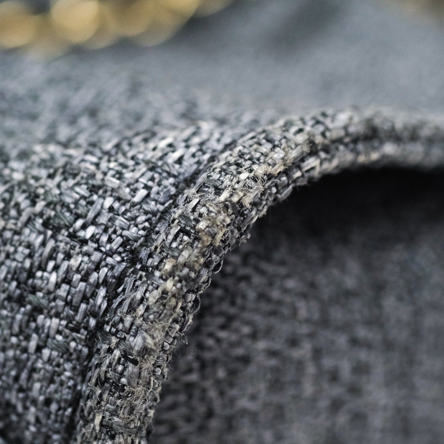 Chanel Large Deauville Charcoal Grey Canvas