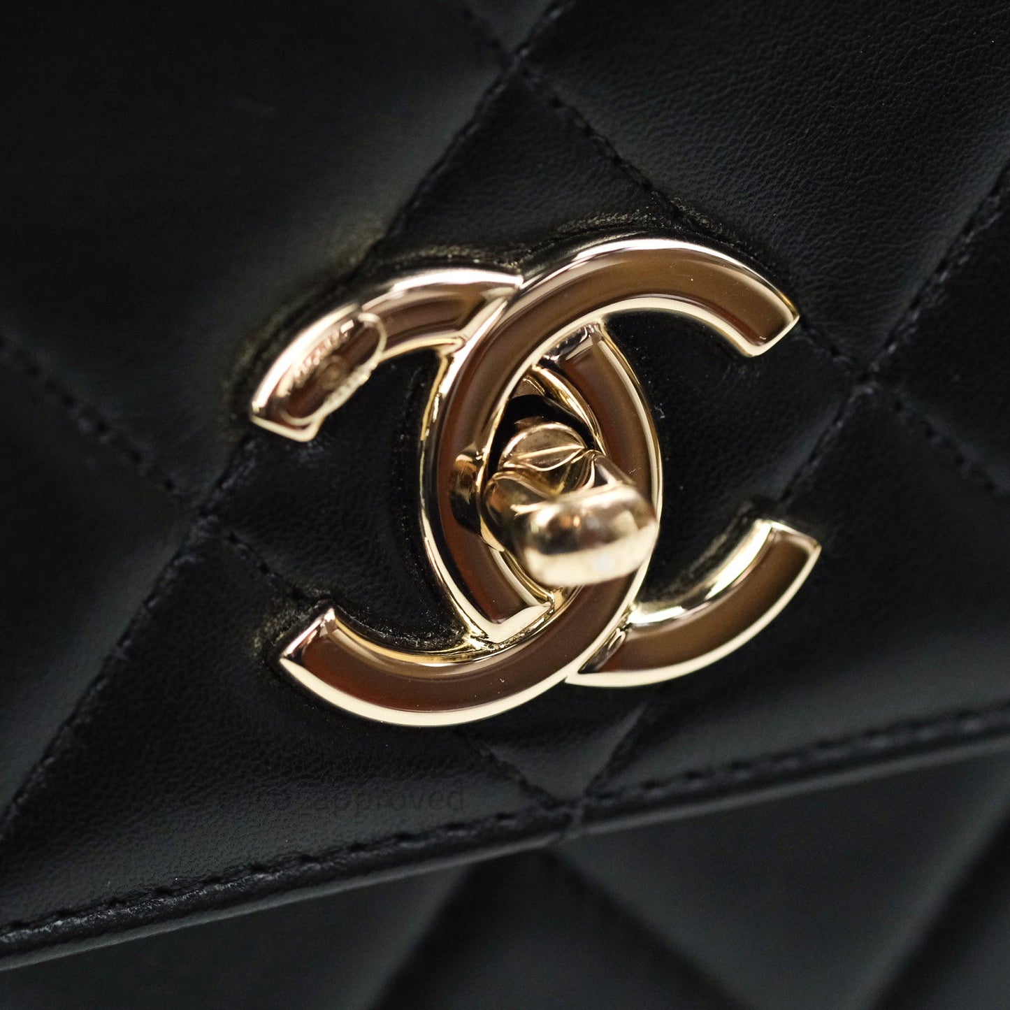 Chanel Trendy CC Small Black Lambskin Gold Hardware
