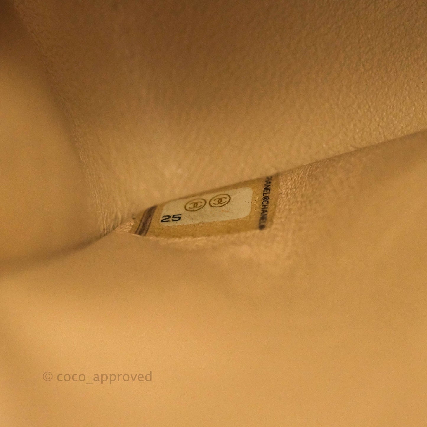 Chanel Classic M/L Medium Double Flap Beige Caviar Gold Hardware