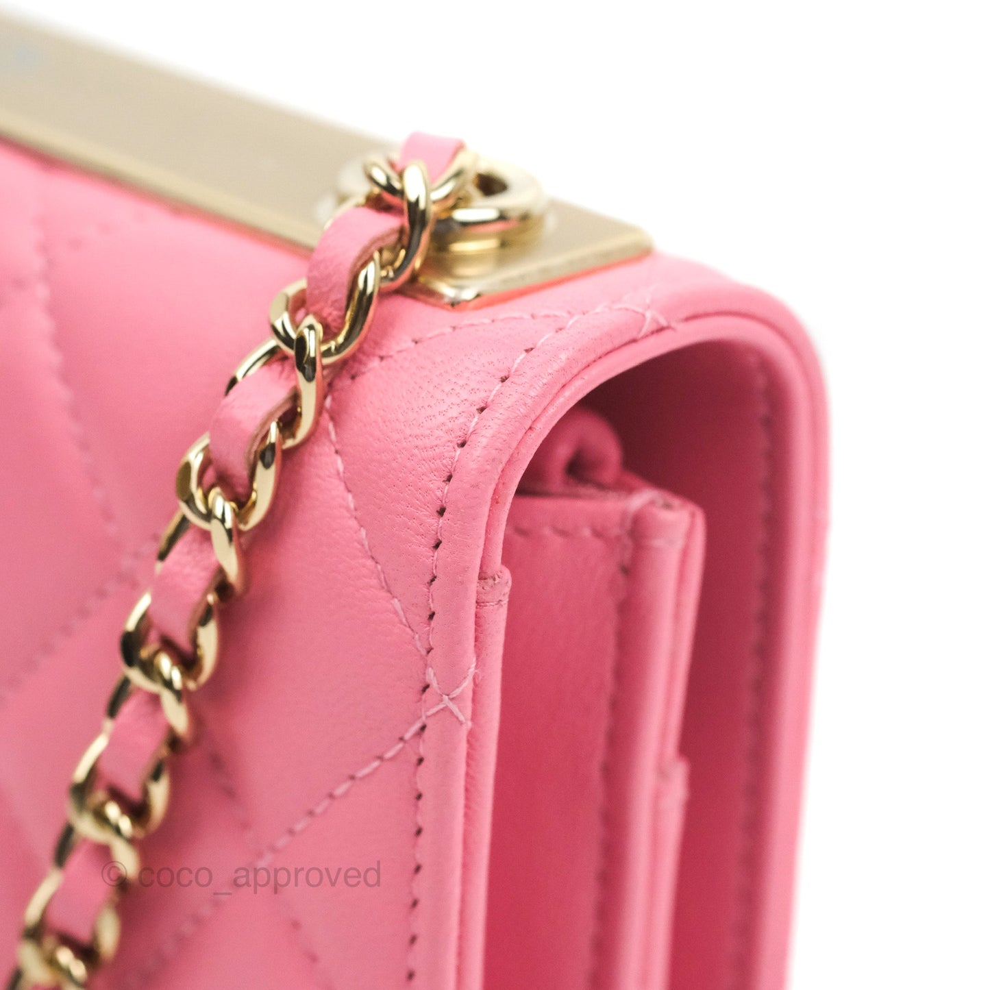 Chanel Trendy CC WOC Pink Lambskin Gold Hardware