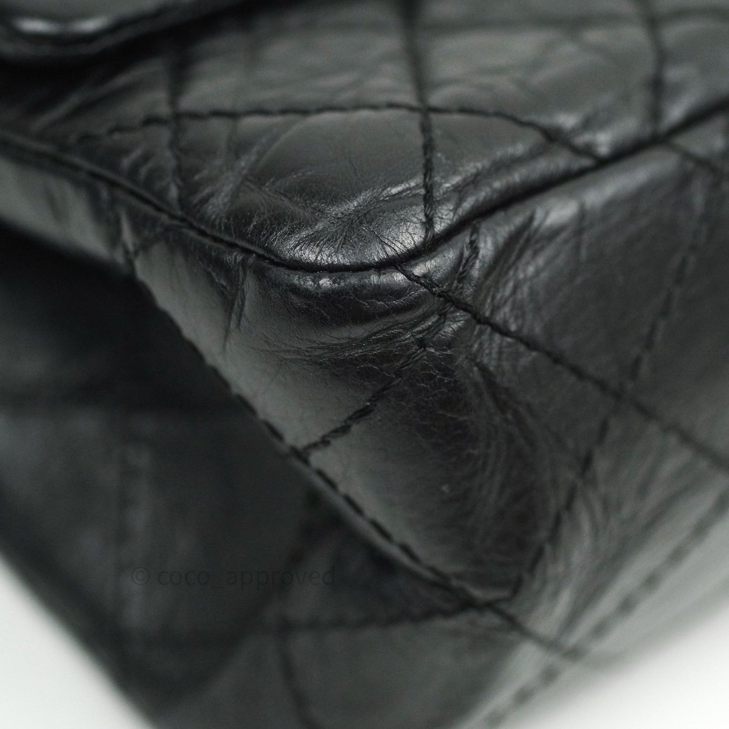 Chanel Reissue Quilted Aged Calfskin Black Ruthenium Hardware 226