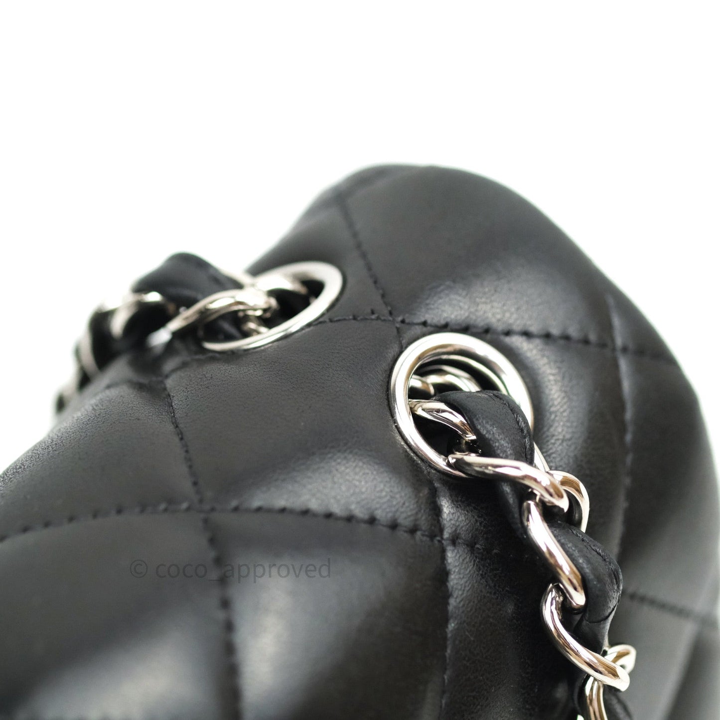 Chanel Jumbo Double Flap Black Lambskin Silver Hardware⁣⁣