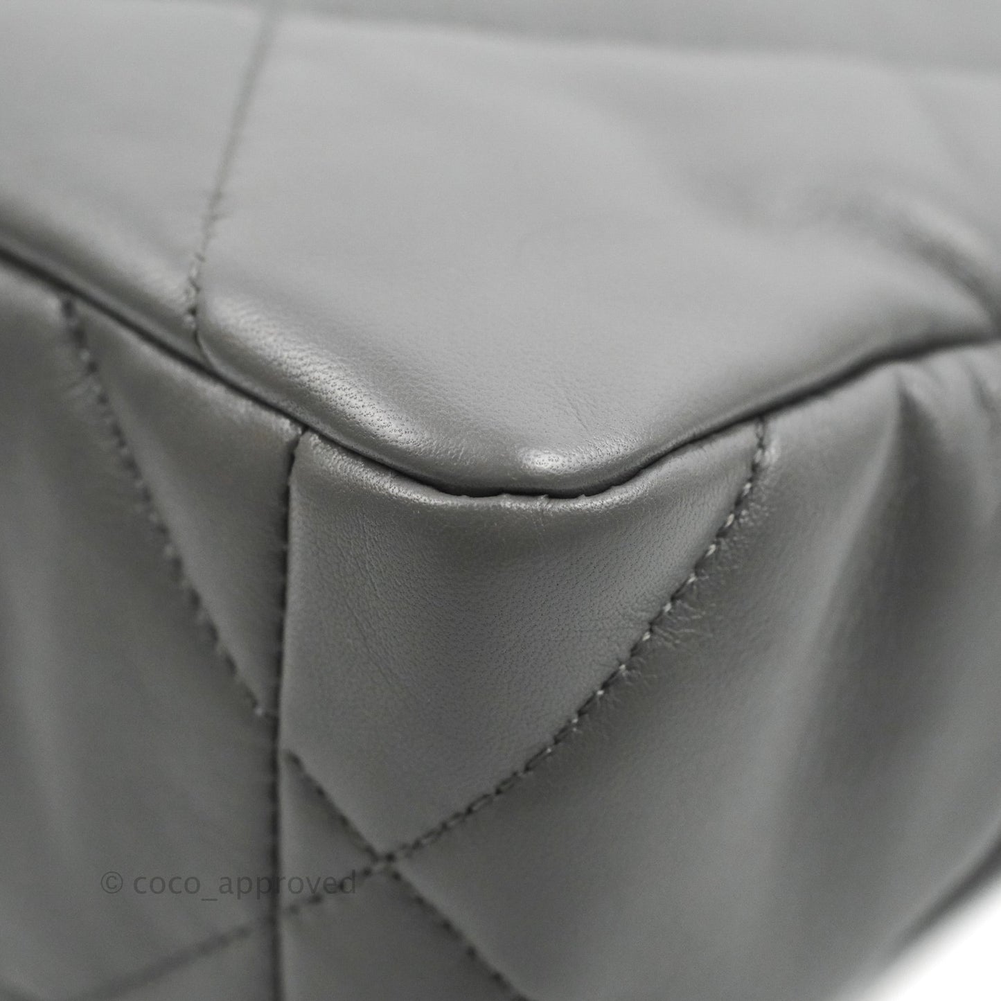 Chanel 19 Small Dark Grey Mixed Hardware