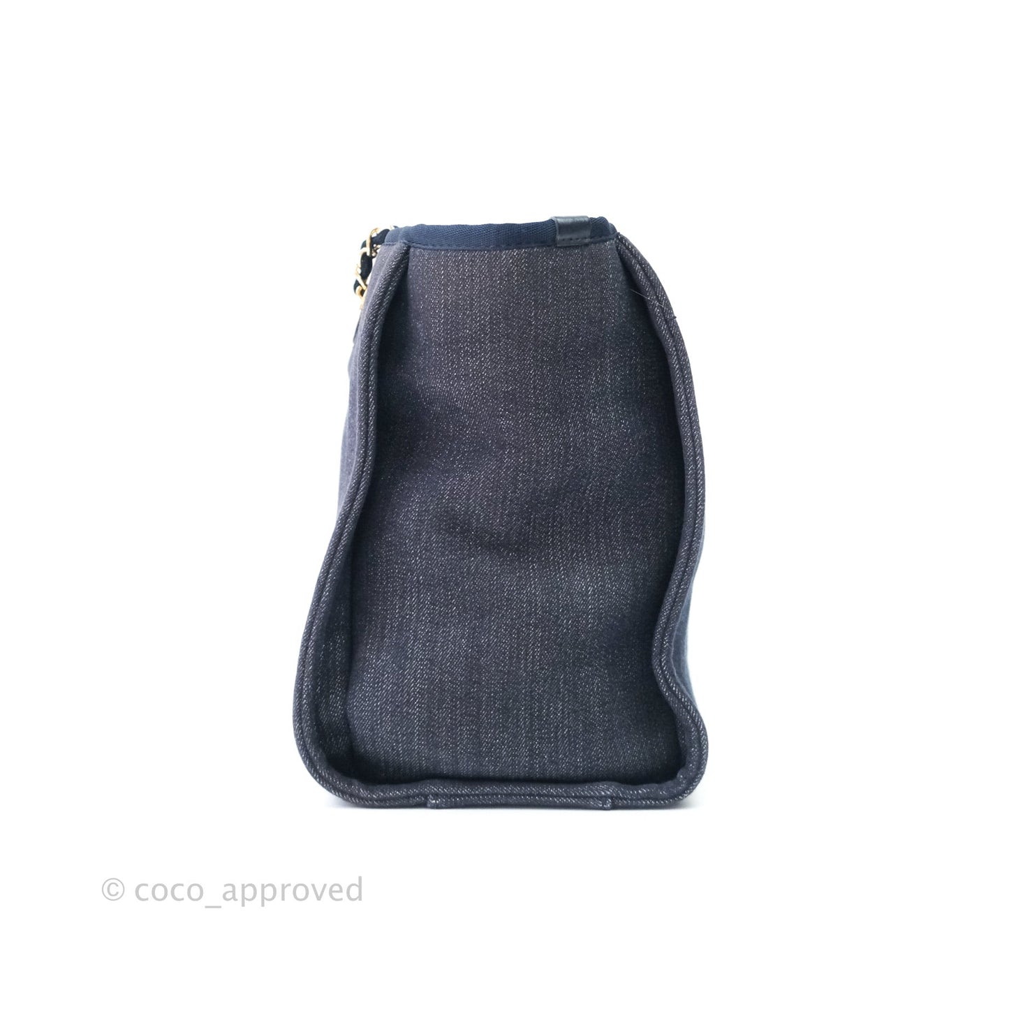 Chanel Denim Deauville Medium Tote Navy