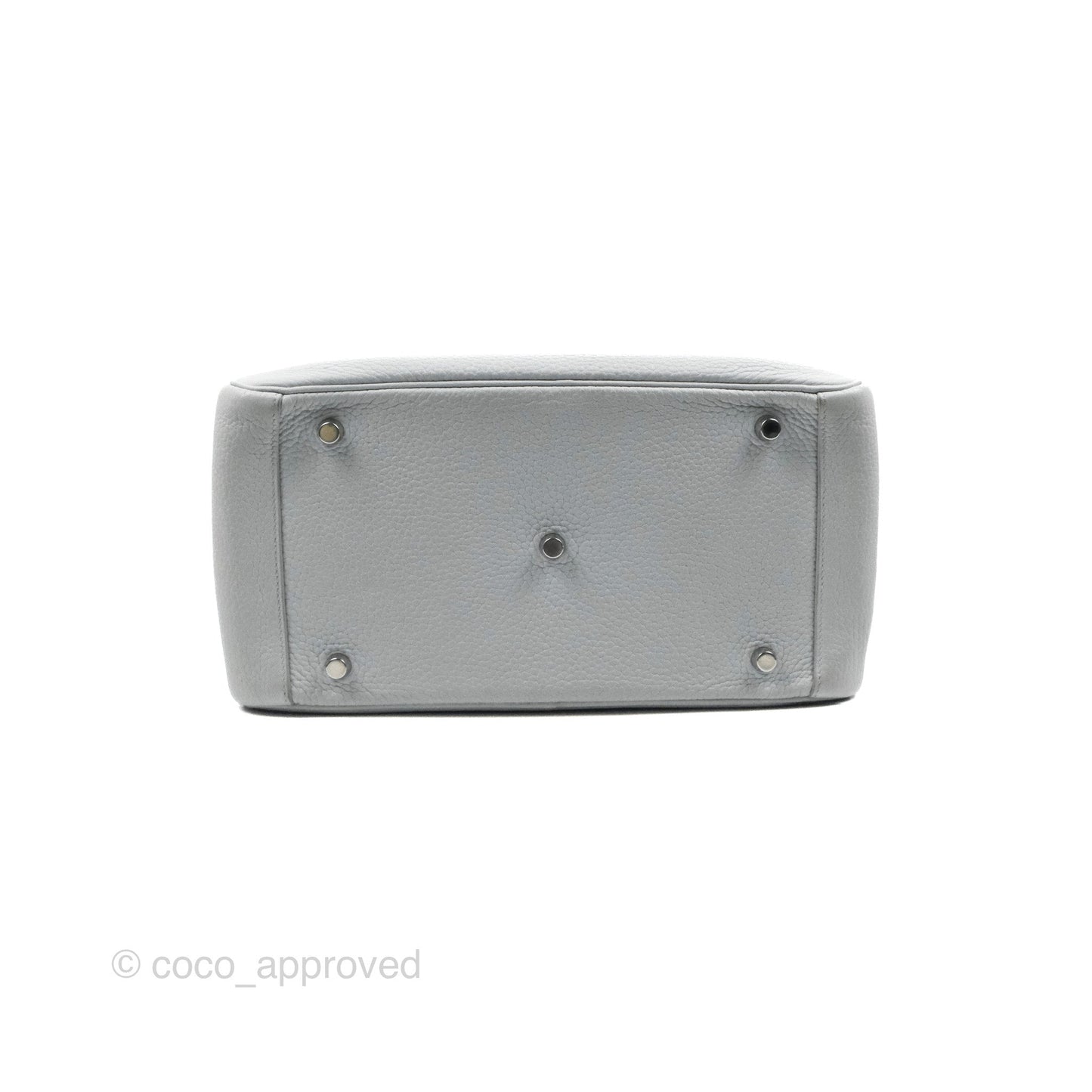Hermès Lindy 30 Bleu Pale Clemence Palladium Hardware