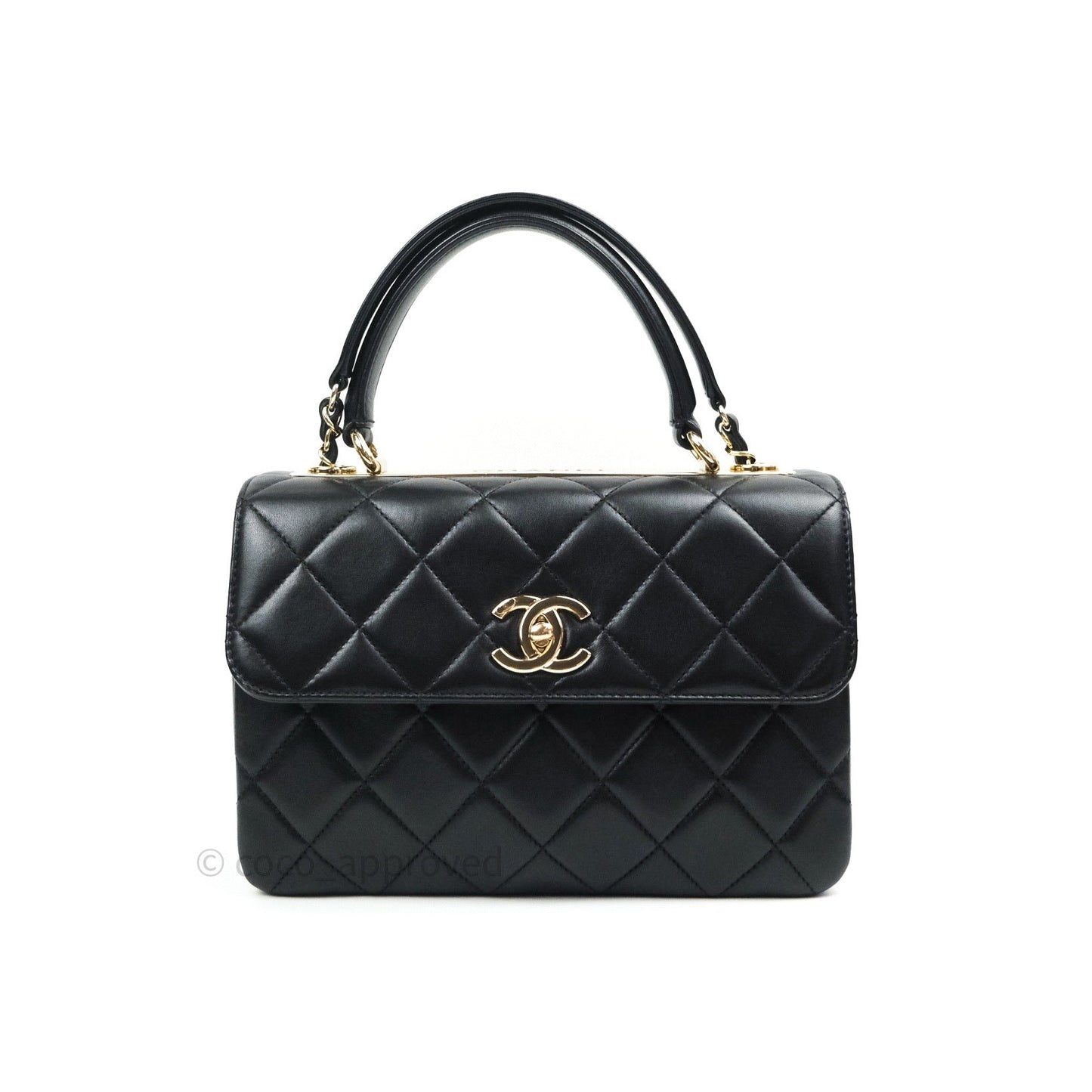 Chanel Trendy CC Small Black Lambskin Gold Hardware