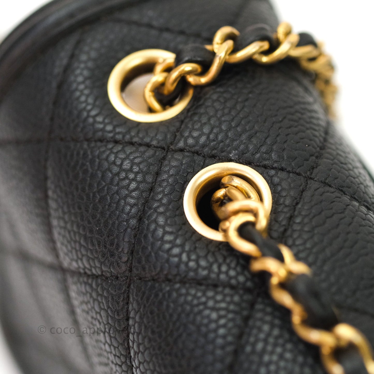 Chanel Quilted Small CC Filigree Flap Black Caviar