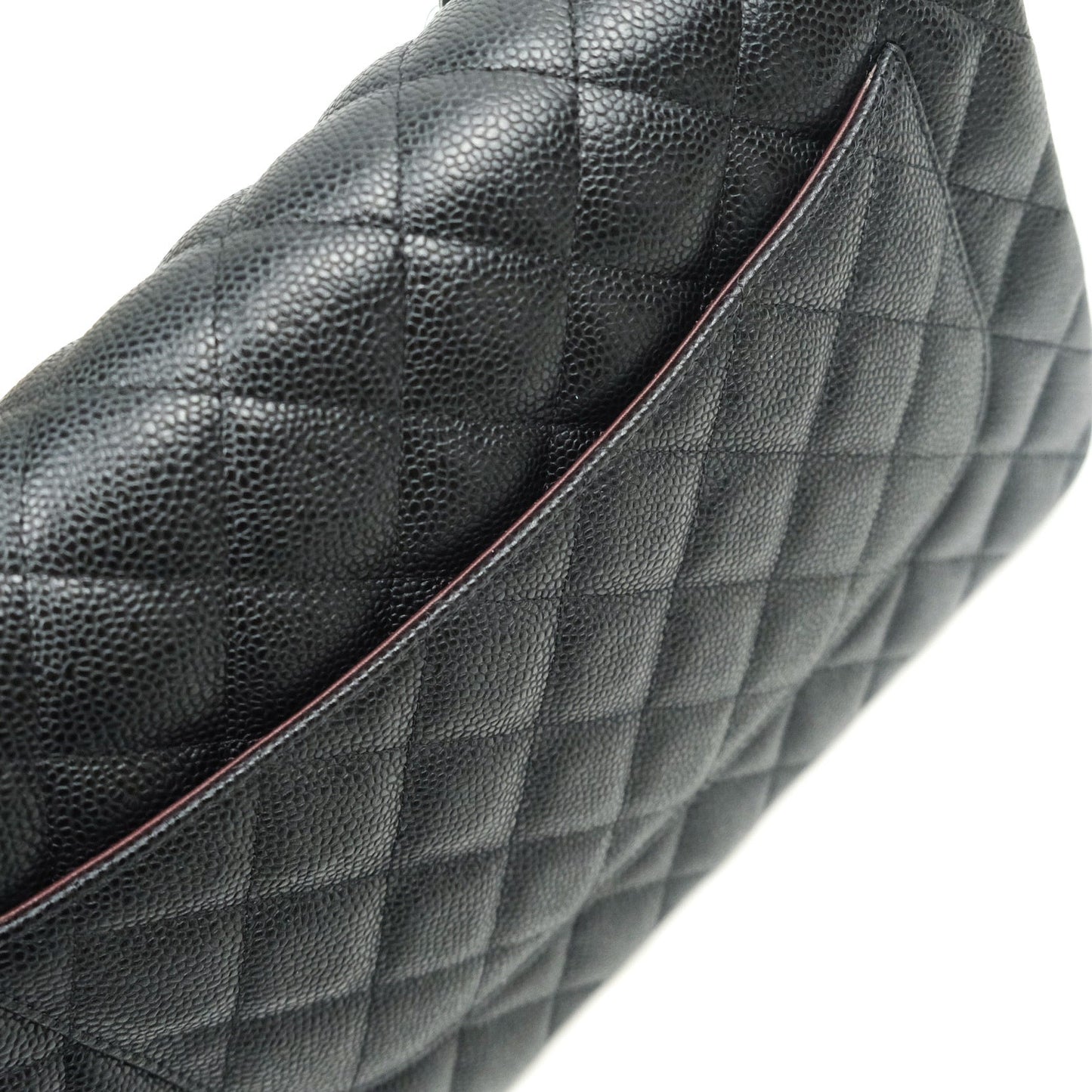 Chanel Classic Jumbo Double Flap Black Caviar Silver Hardware⁣⁣