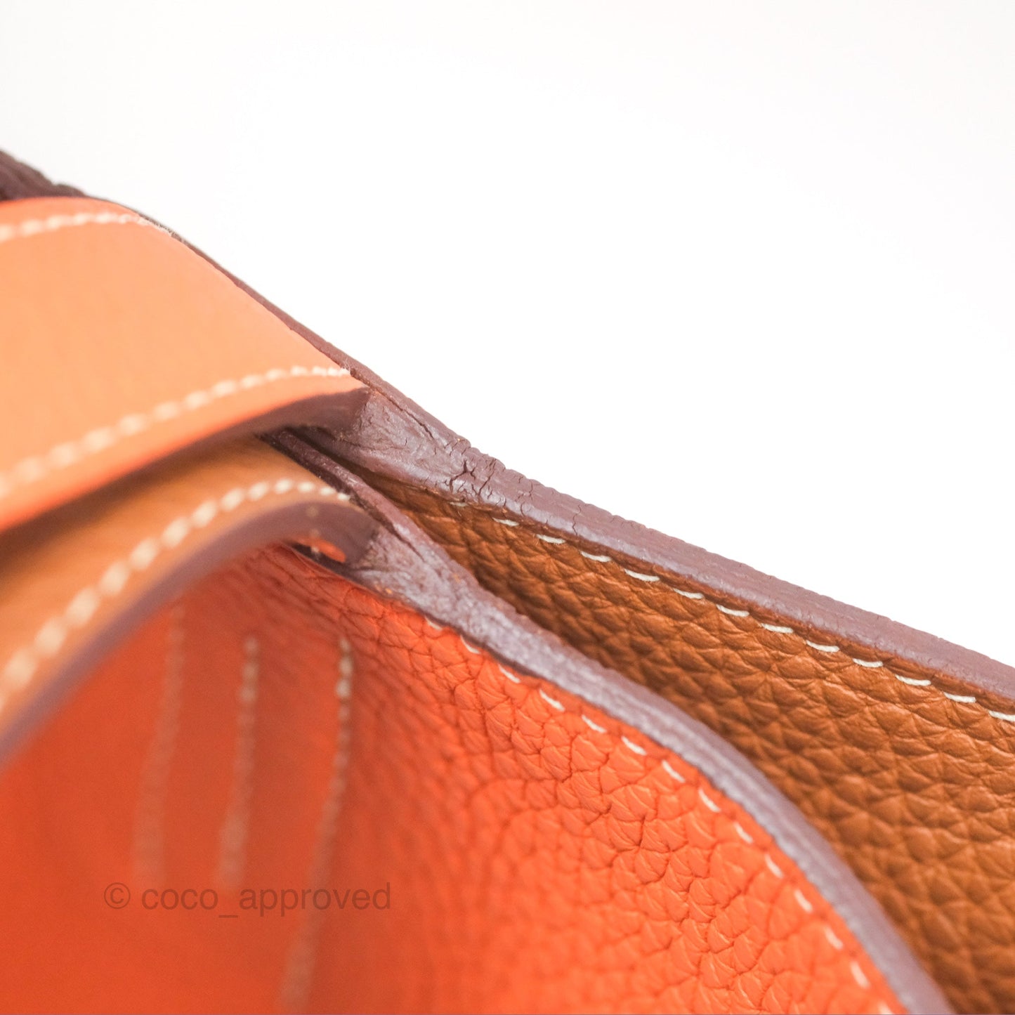 Hermès Double Sens Tote 36 Gold/ Orange Clemence