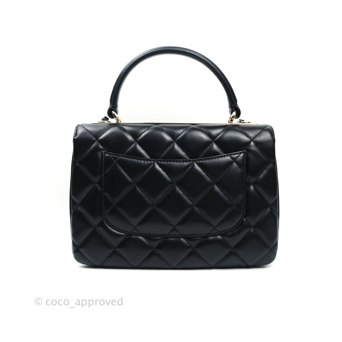 Chanel Trendy CC Quilted Small Black Lambskin Gold Hardware