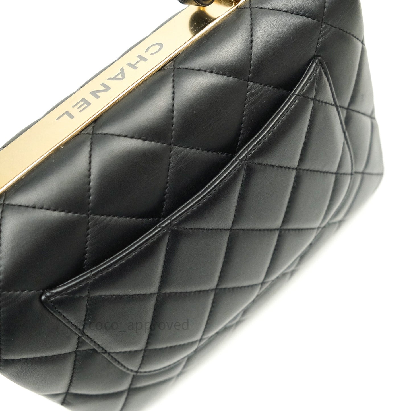 Chanel Trendy CC Small Black Lambskin Gold Hardware