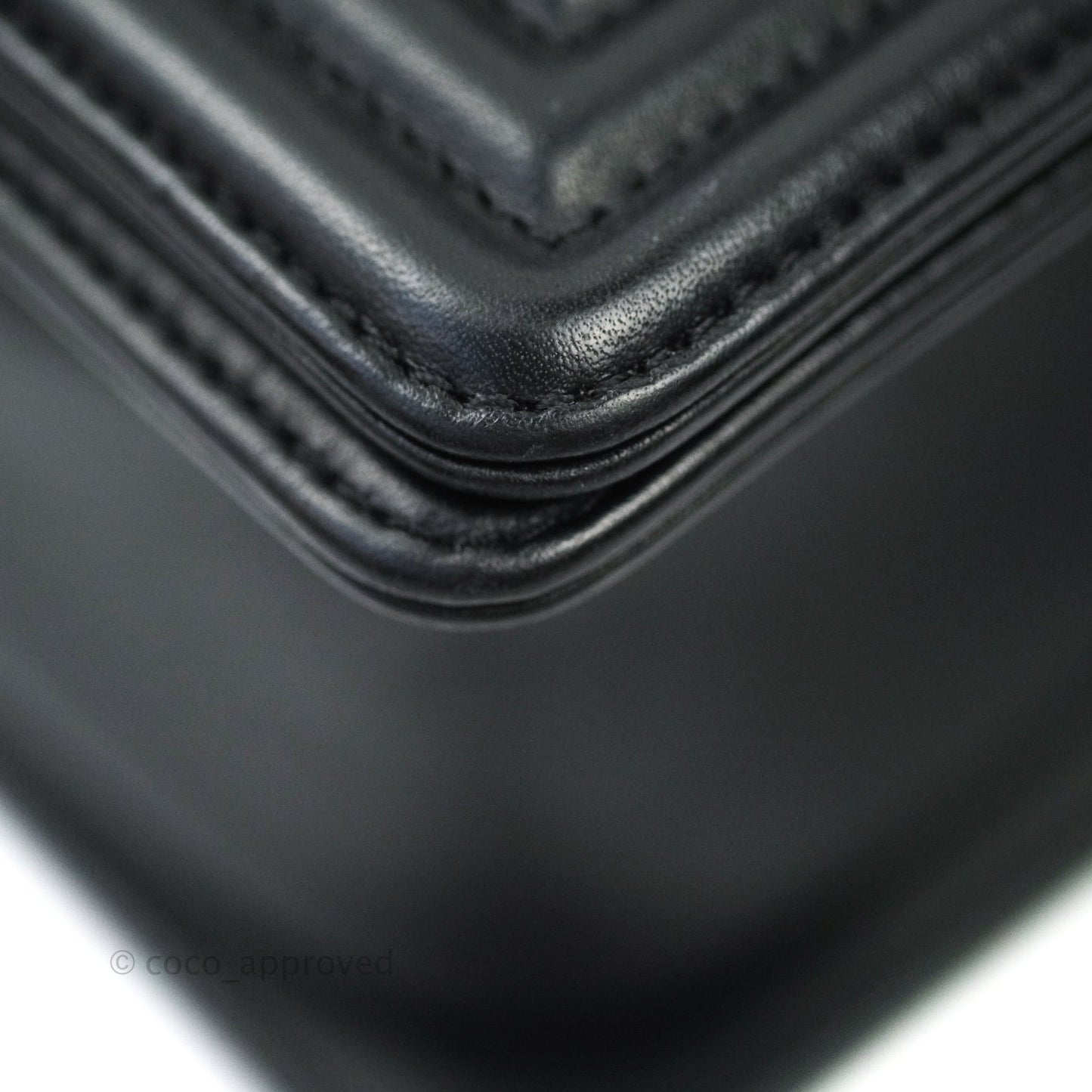 Chanel Quilted Medium Calfskin Boy Flap So Black Hardware