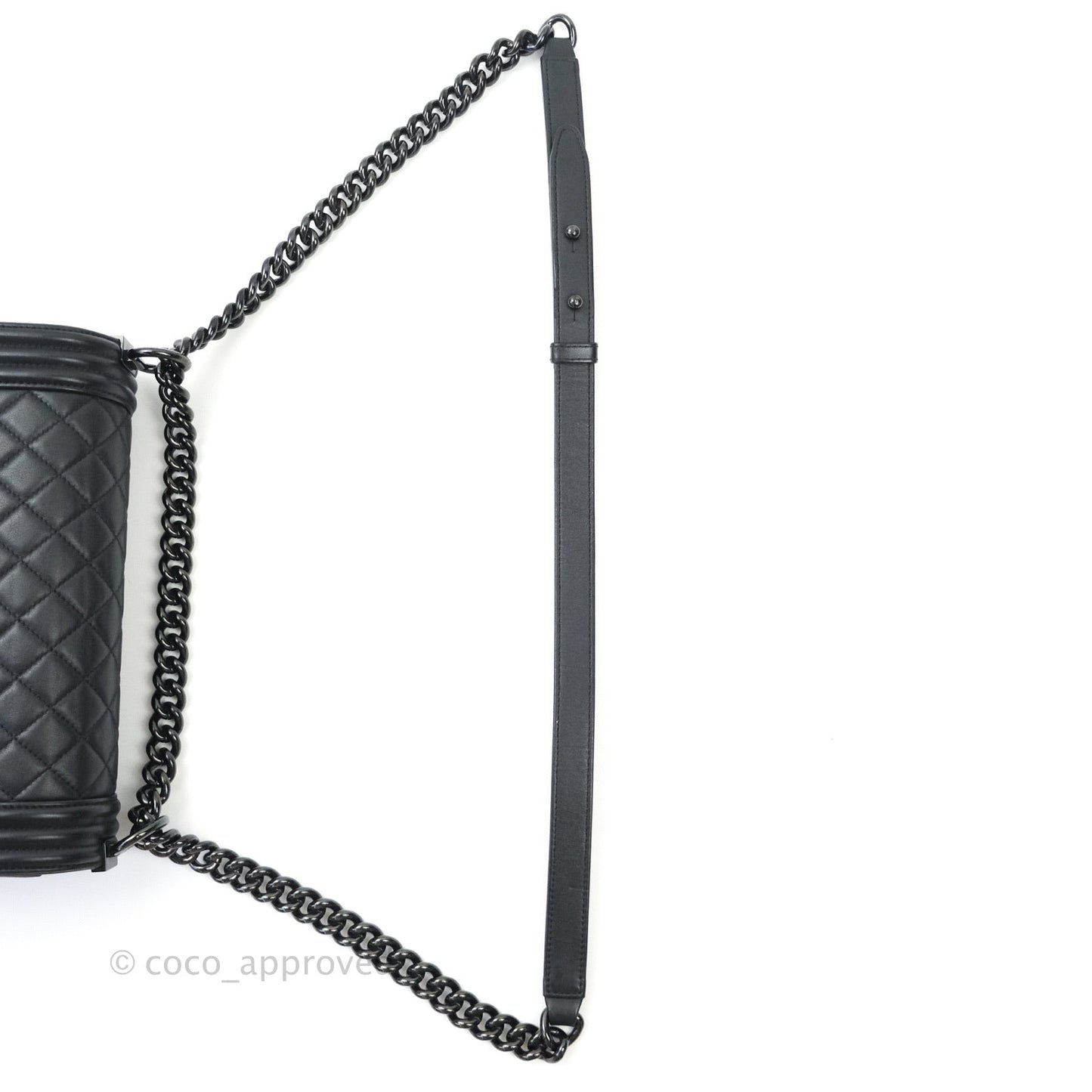 Chanel Quilted Medium Calfskin Boy Flap So Black Hardware