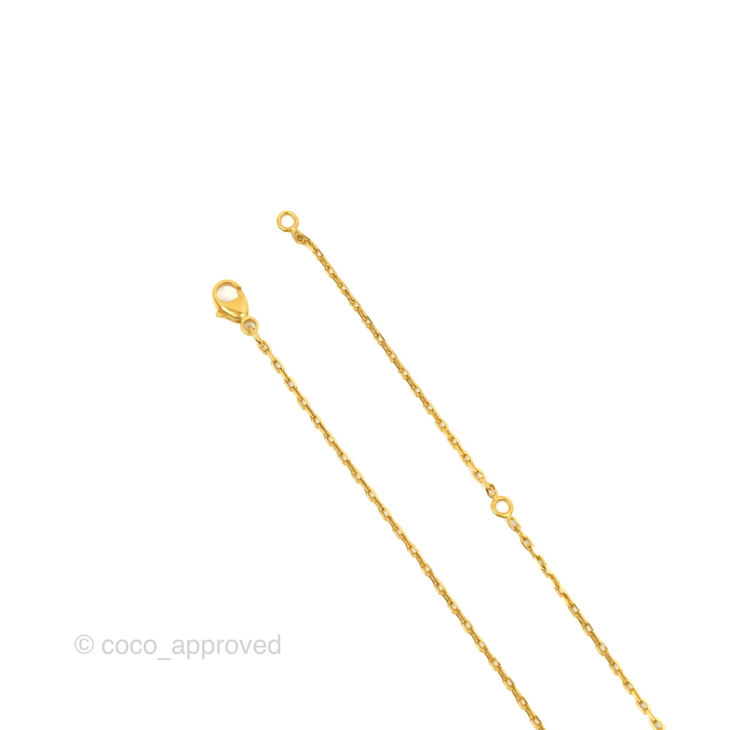Hermès Small O'Kelly Pendant Necklace Etoupe Swift Gold