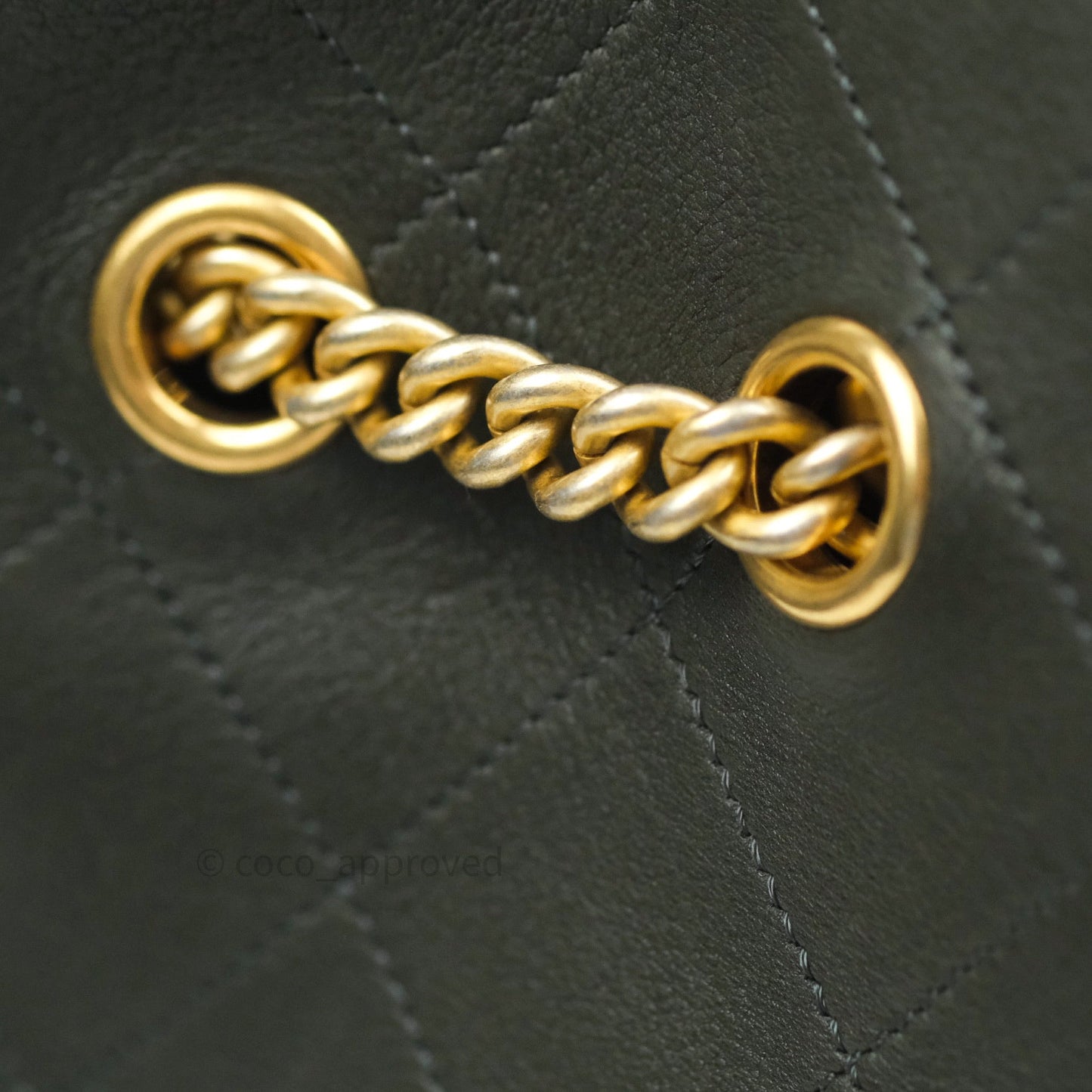 Chanel On My Shoulder Calfskin Bucket Bag⁣